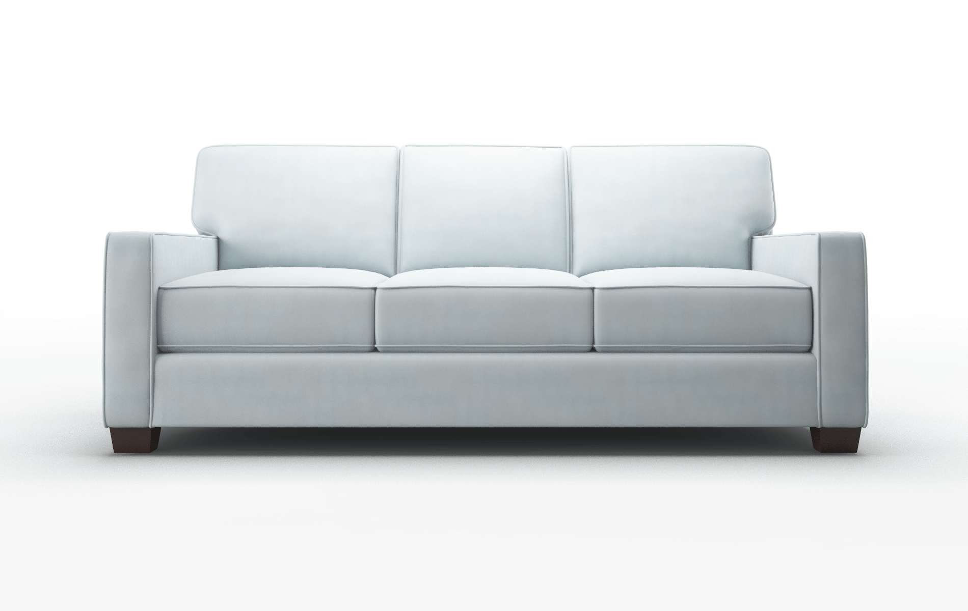 Chicago Hathaway Aqua Sofa espresso legs 1