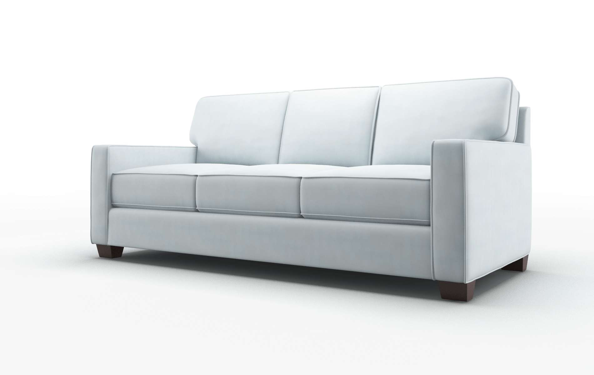 Chicago Hathaway Aqua Sofa espresso legs 4