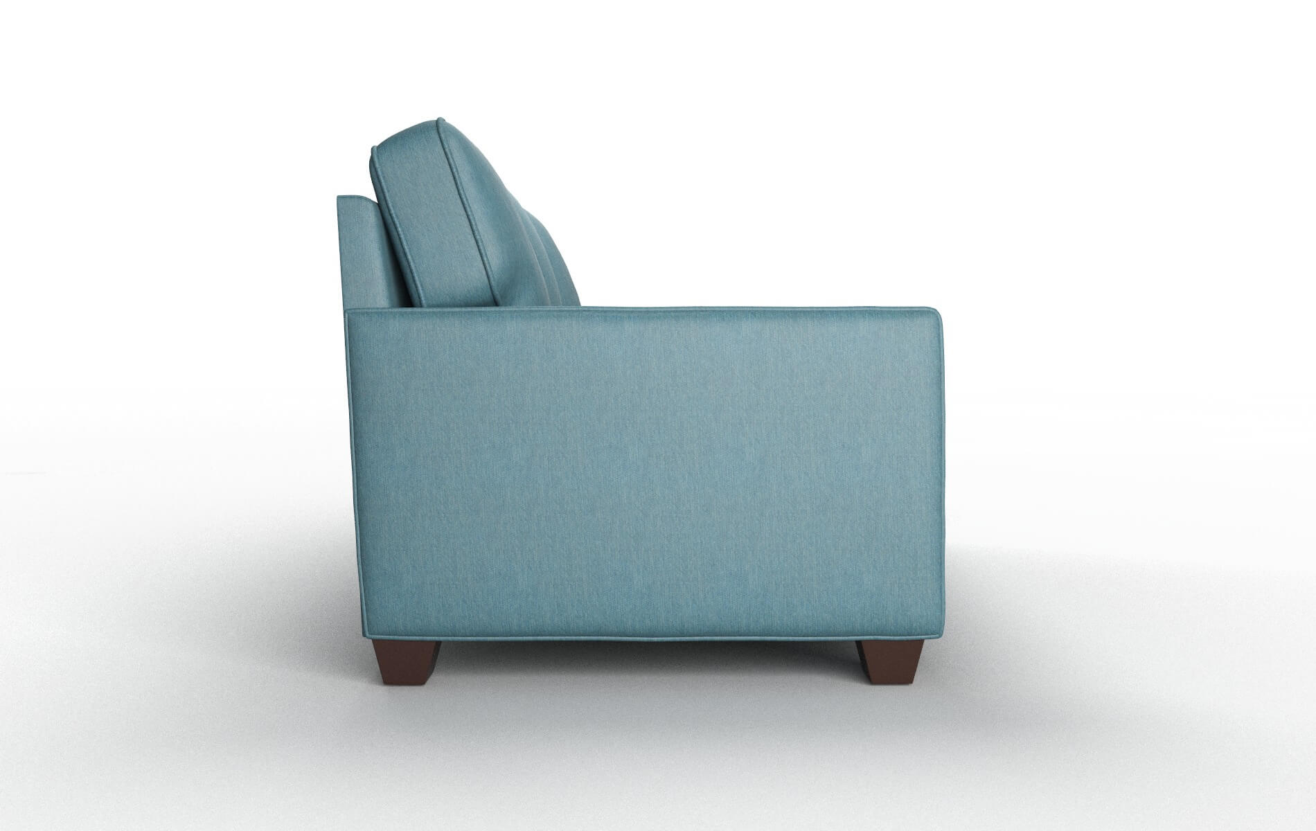 Chicago Hepburn Teal Sofa espresso legs 3