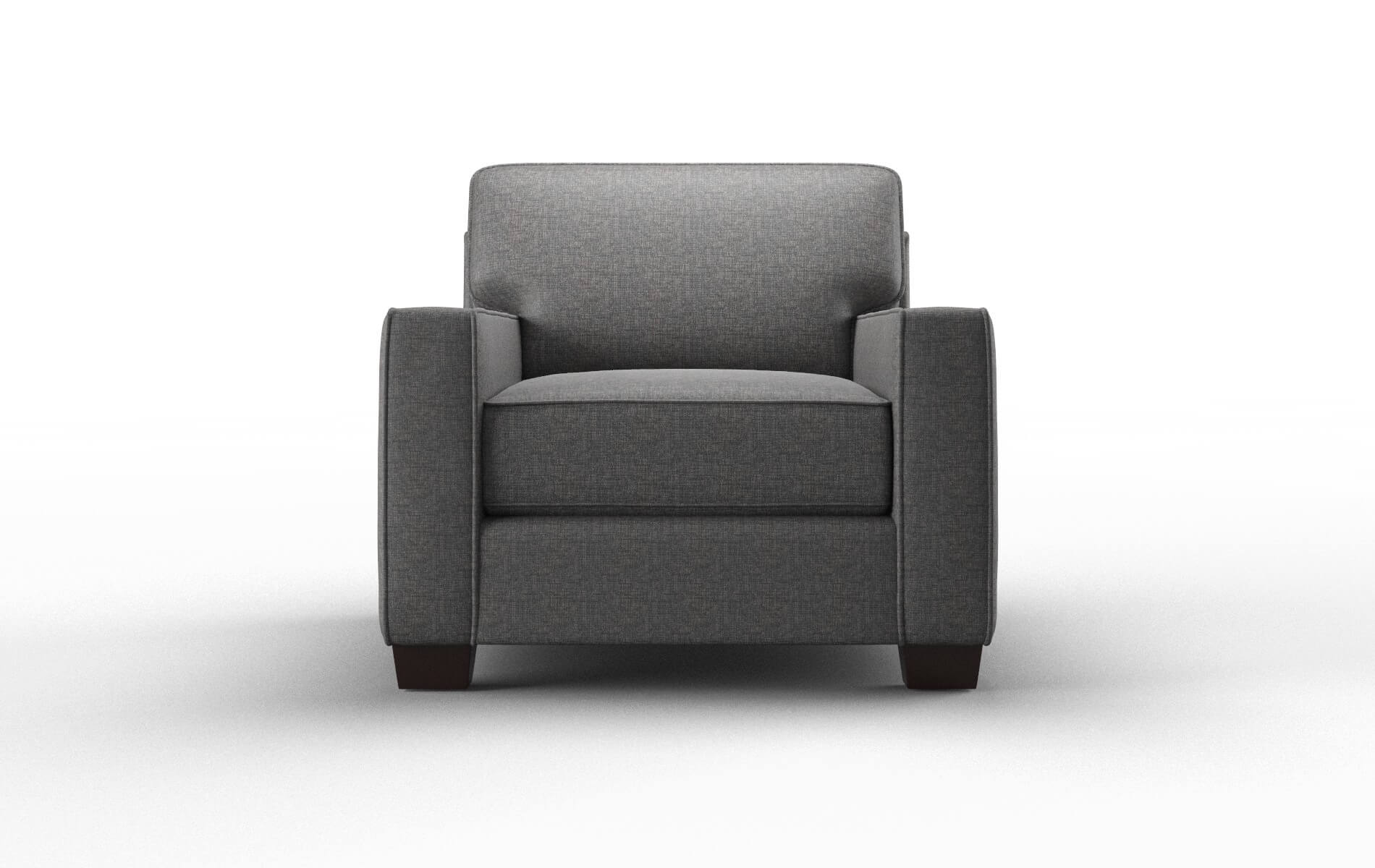 Chicago Insight Charcoal chair espresso legs