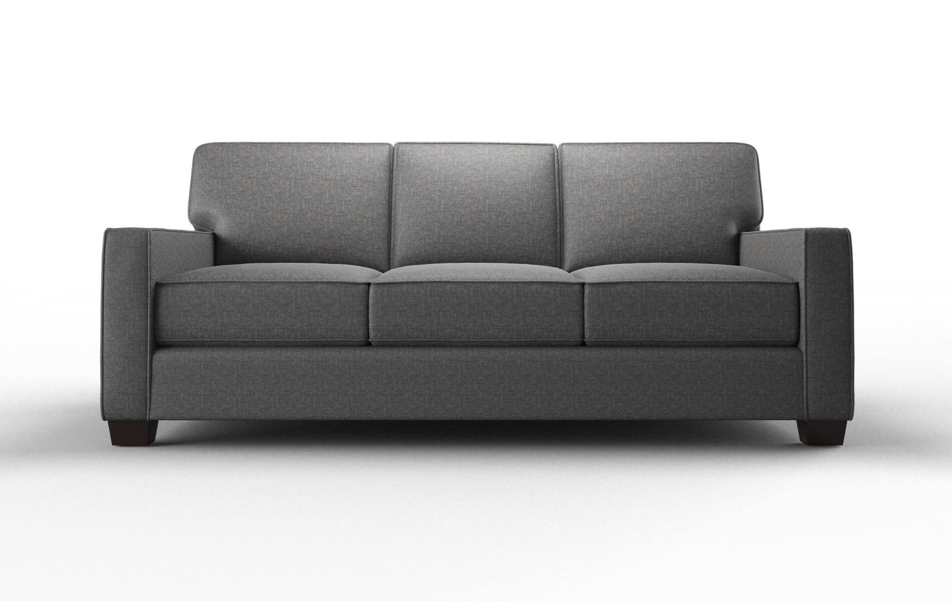 Chicago Insight Charcoal Sofa espresso legs 1