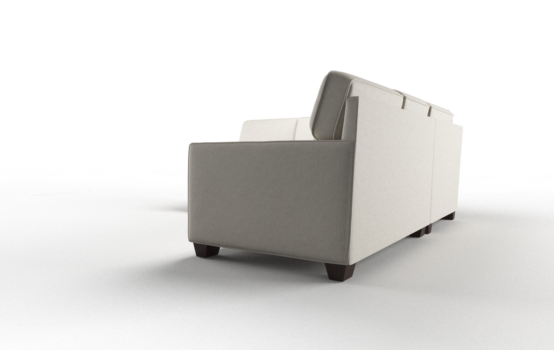 Chicago Insight Dove Sectional espresso legs 4