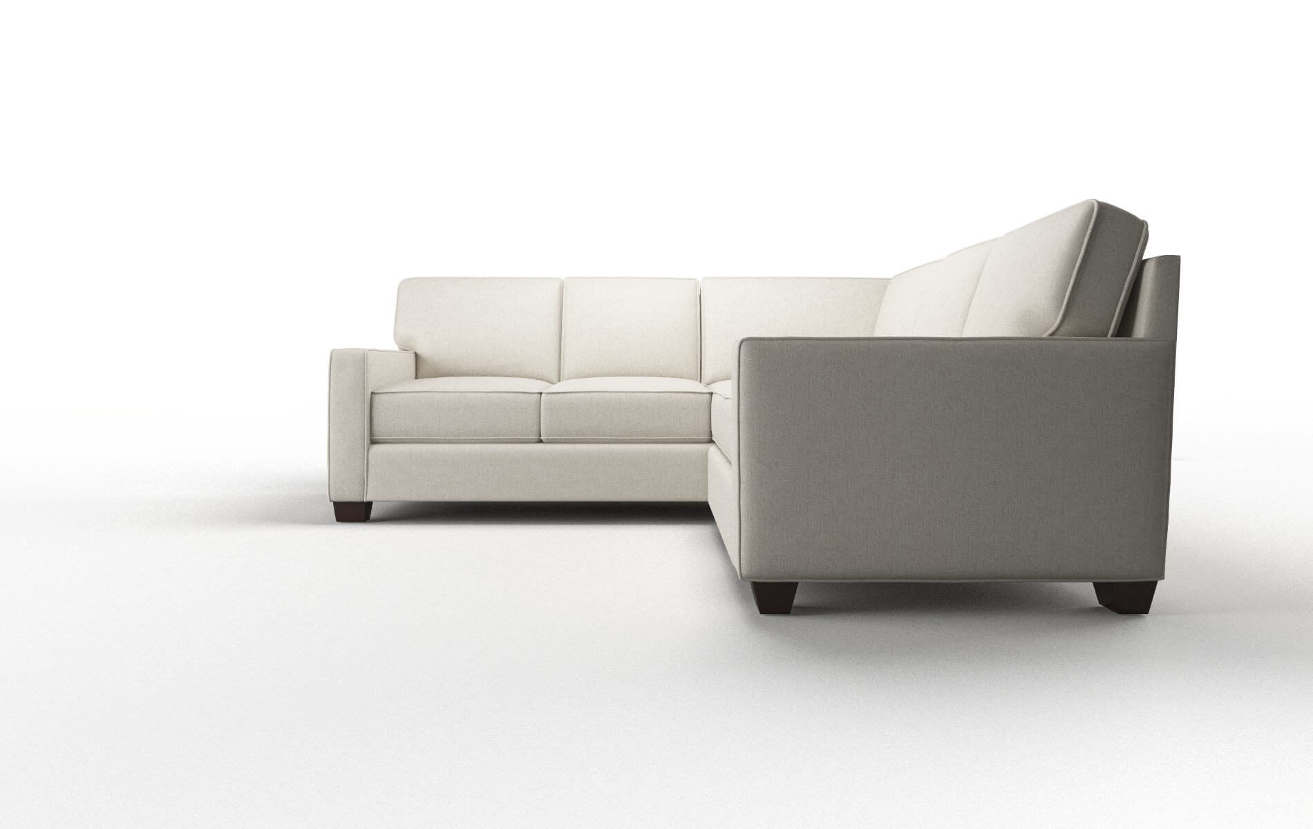 Chicago Insight Dove Sectional espresso legs 5