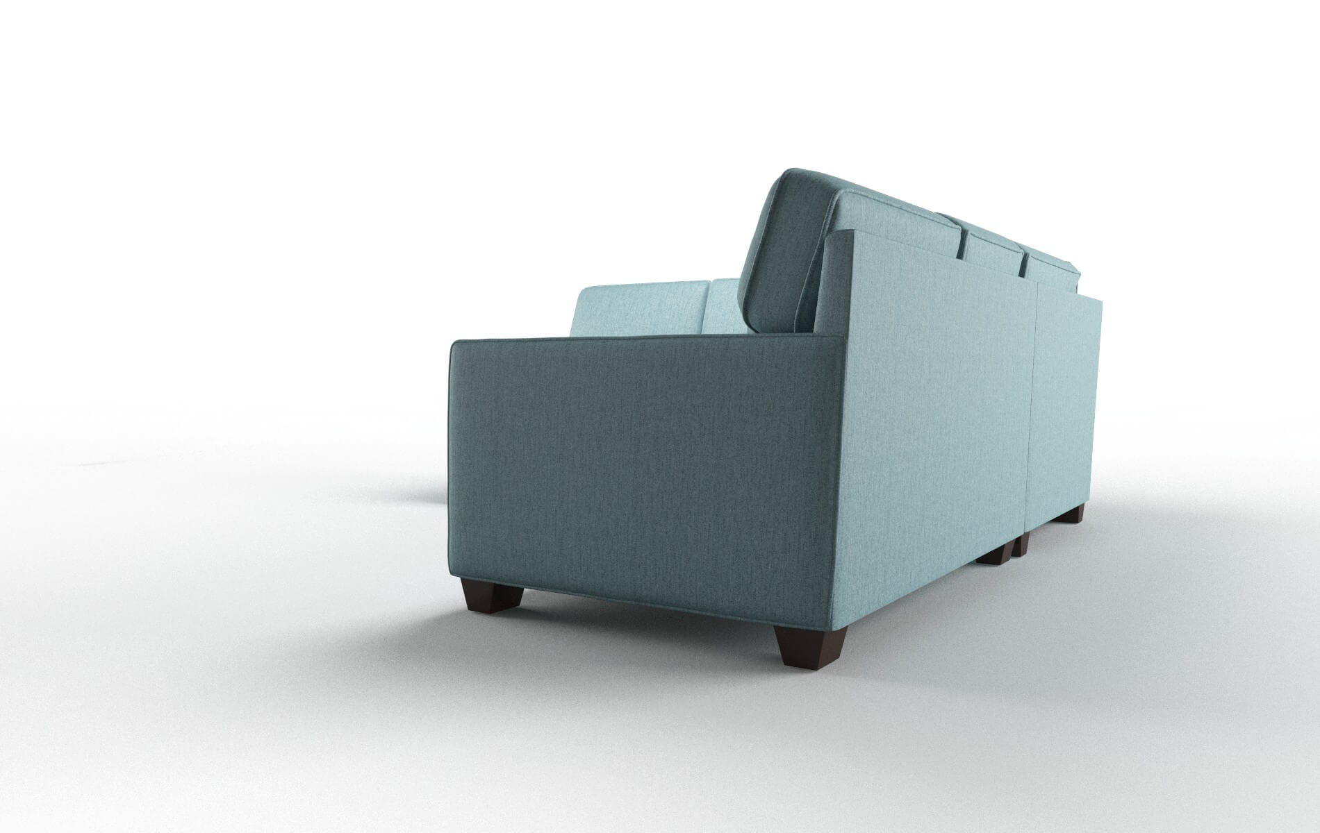 Chicago Insight Peacock Sectional espresso legs 4