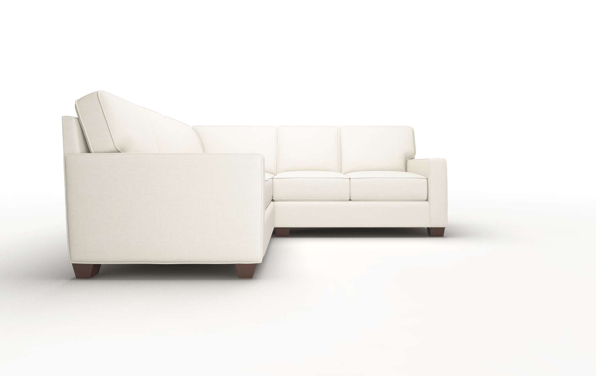 Chicago Keylargo Almond Sectional espresso legs 2