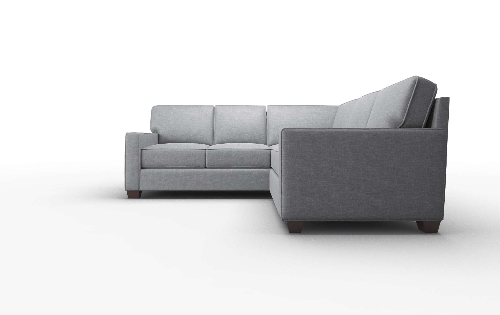 Chicago Keylargo Graphite Sectional espresso legs 5