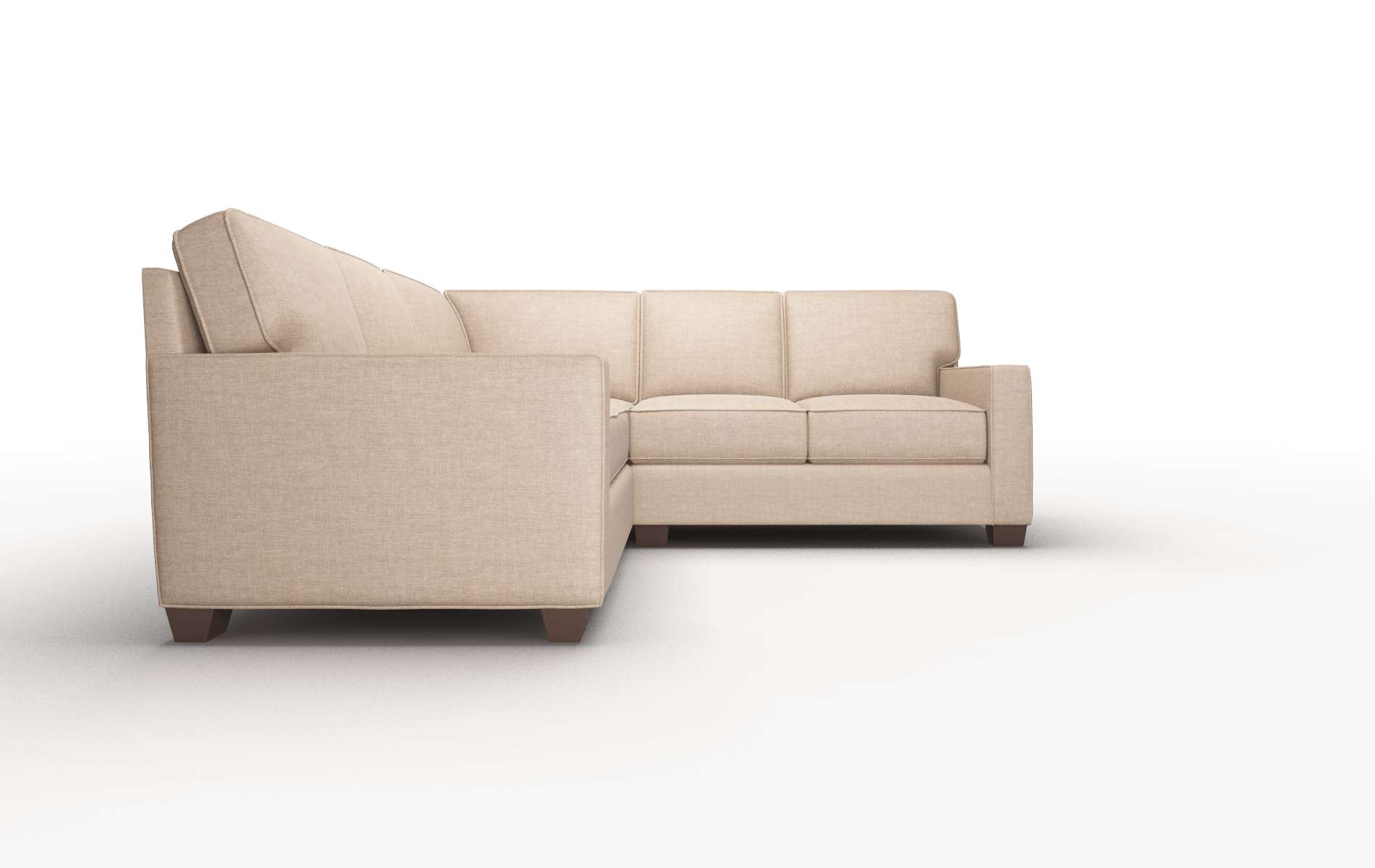Chicago Keylargo Mink Sectional espresso legs 2