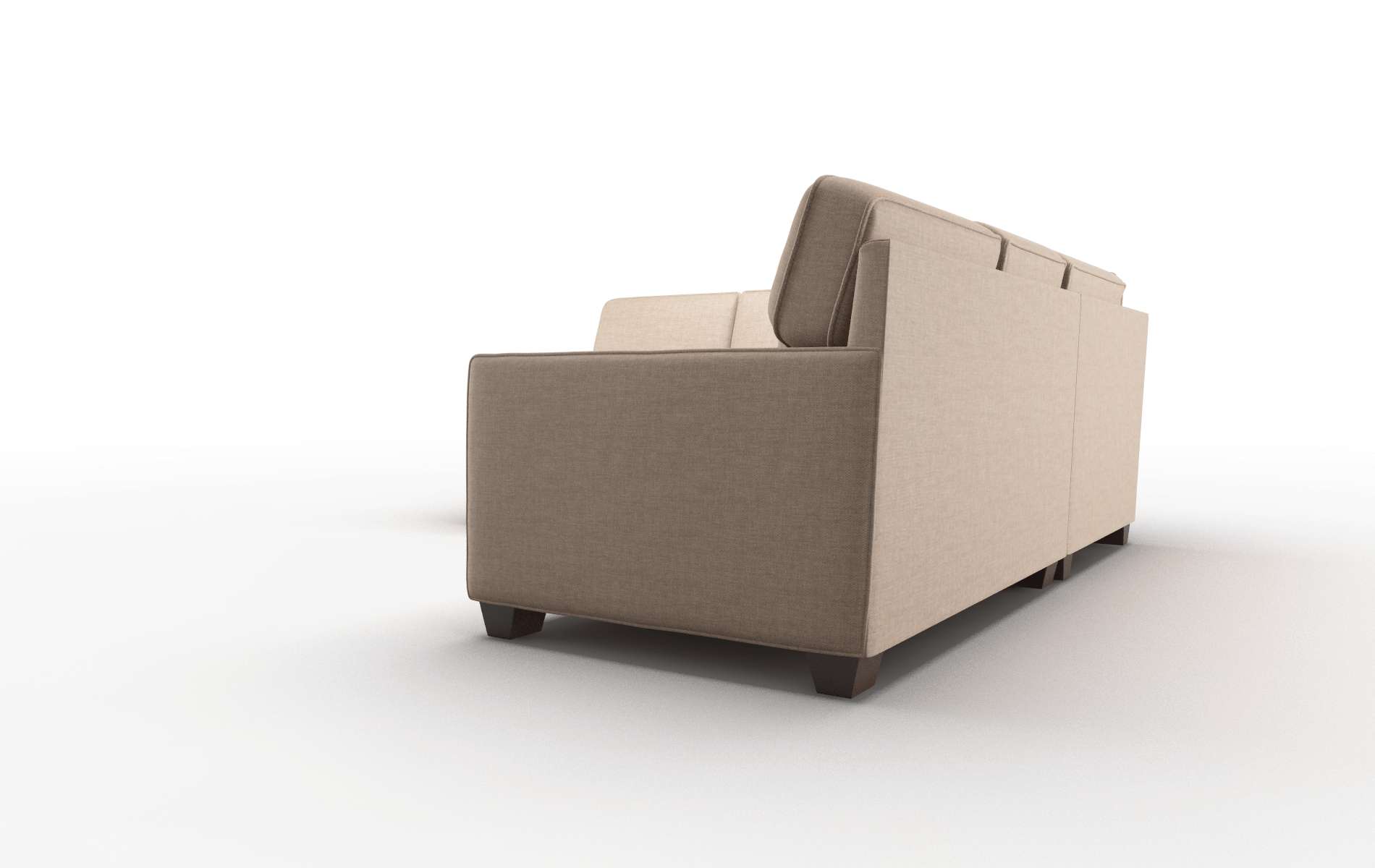 Chicago Keylargo Mink Sectional espresso legs 4