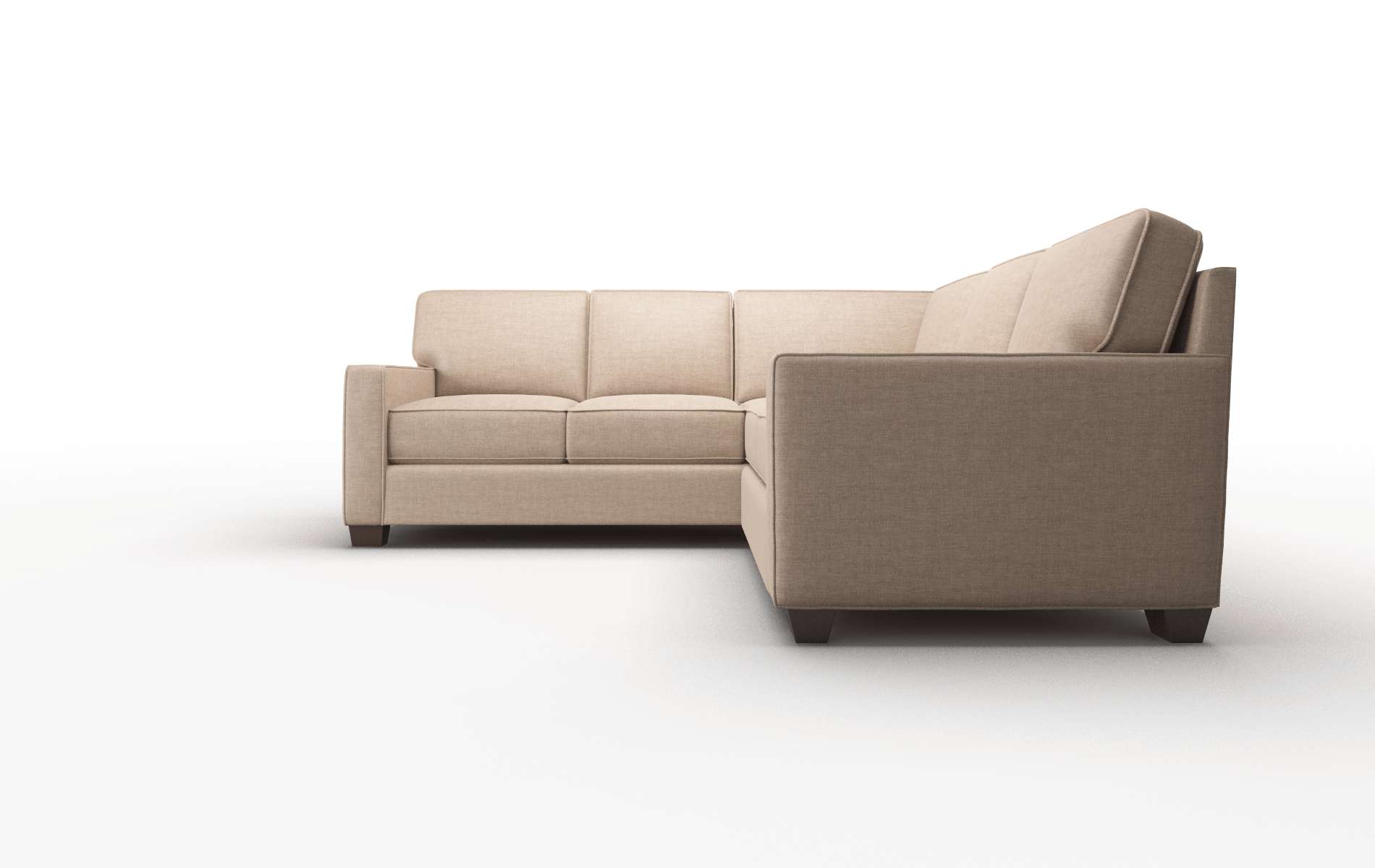 Chicago Keylargo Mink Sectional espresso legs 5