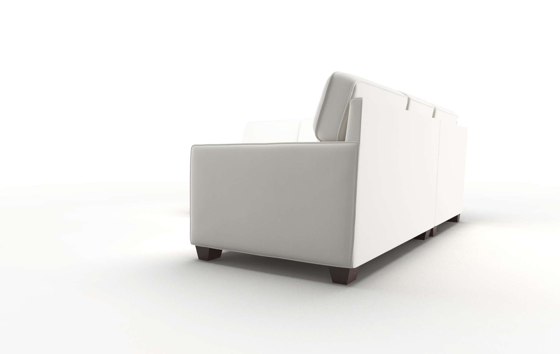 Chicago Keylargo Oatmeal Sectional espresso legs 4