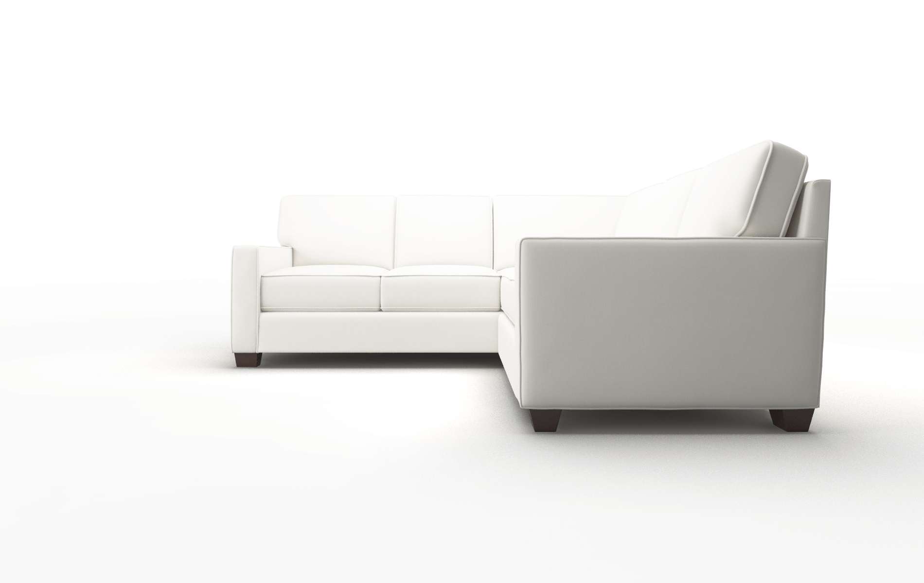 Chicago Keylargo Oatmeal Sectional espresso legs 5