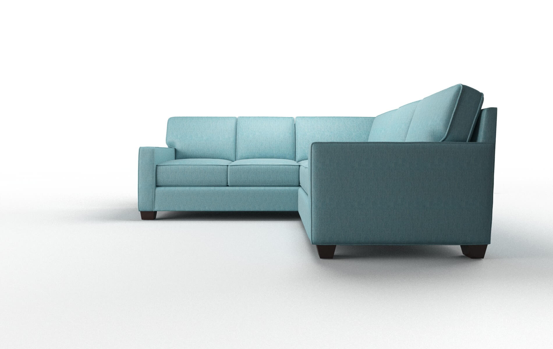Chicago Lana Peacock Sectional espresso legs 5