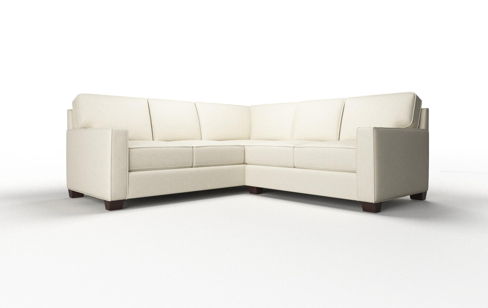 Chicago Lana Sand Sectional espresso legs 1