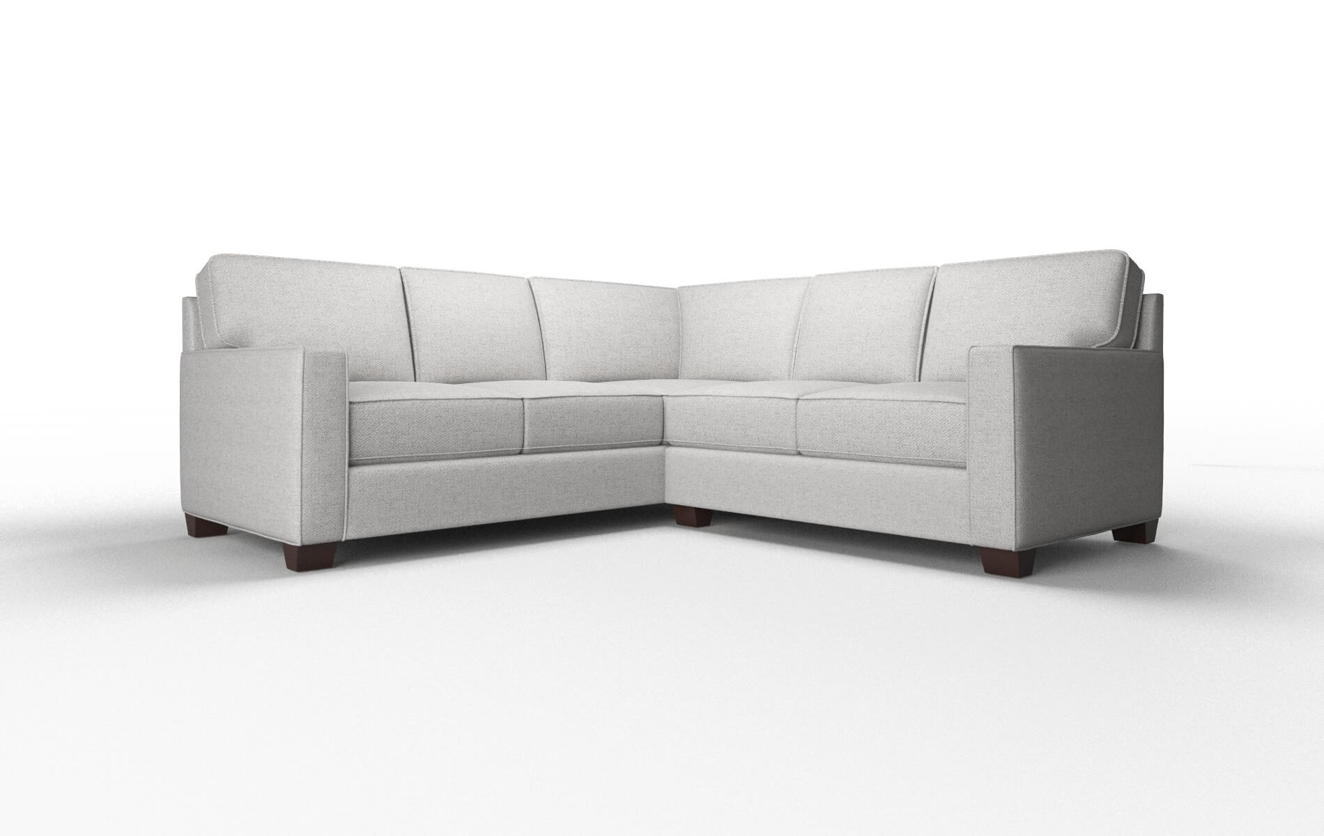 Chicago Malibu Dove Sectional espresso legs 1