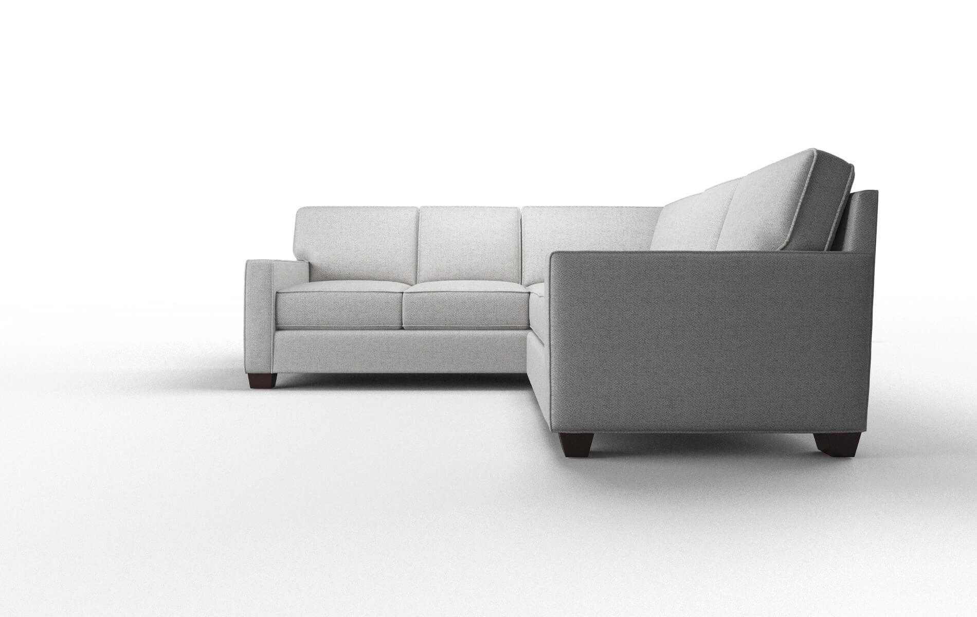 Chicago Malibu Dove Sectional espresso legs 5