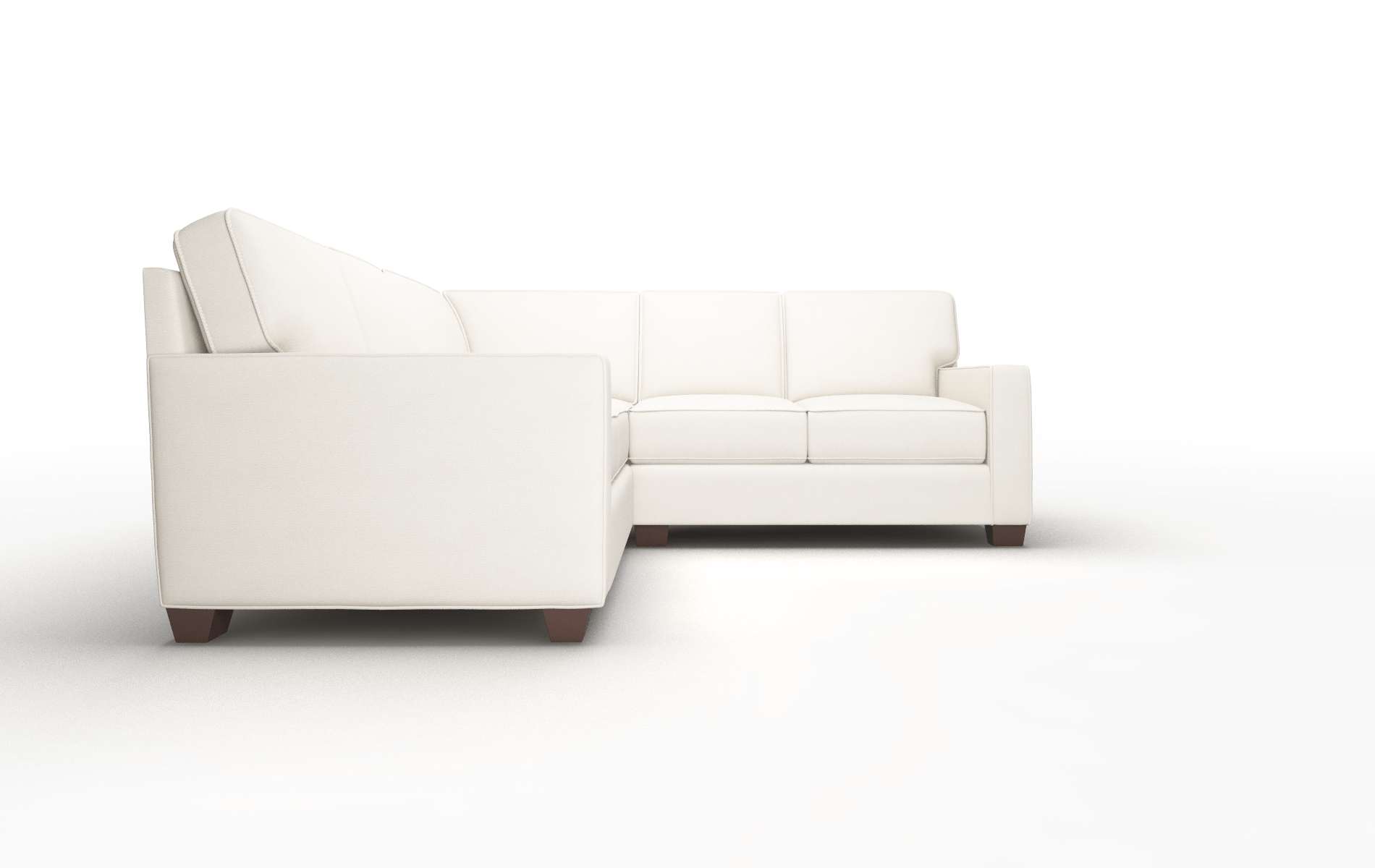Chicago Malibu Linen Sectional espresso legs 2