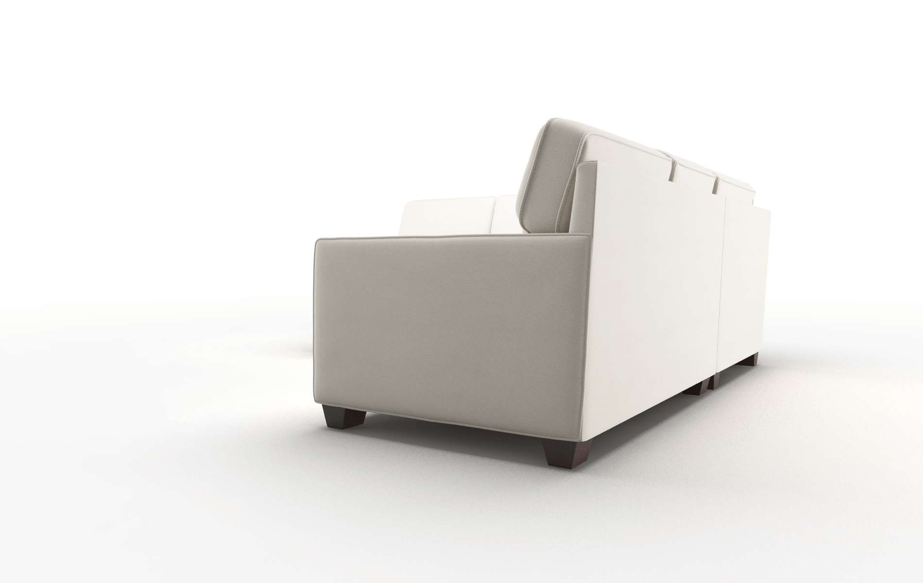 Chicago Malibu Linen Sectional espresso legs 4