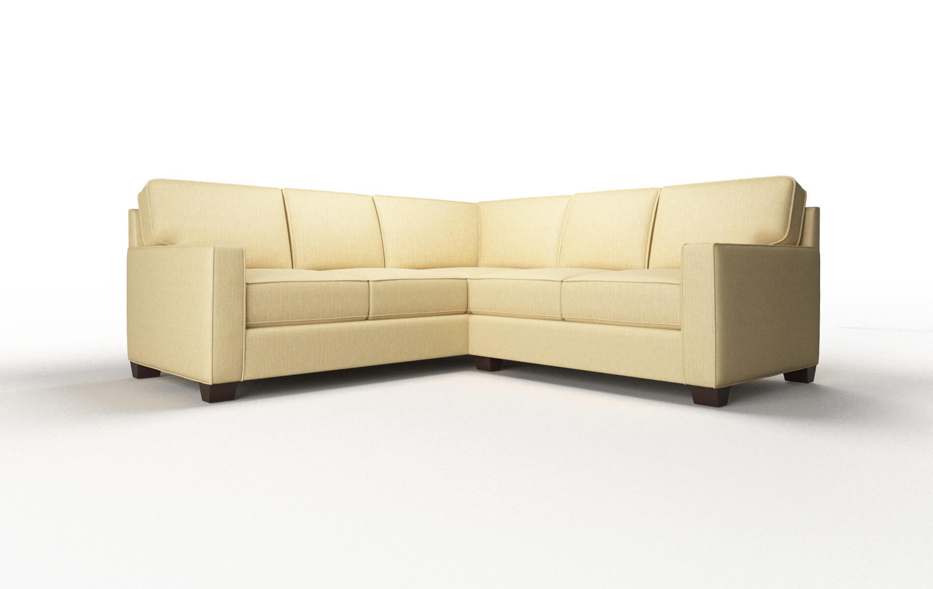 Chicago Malibu maize Sectional Espresso Legs  1