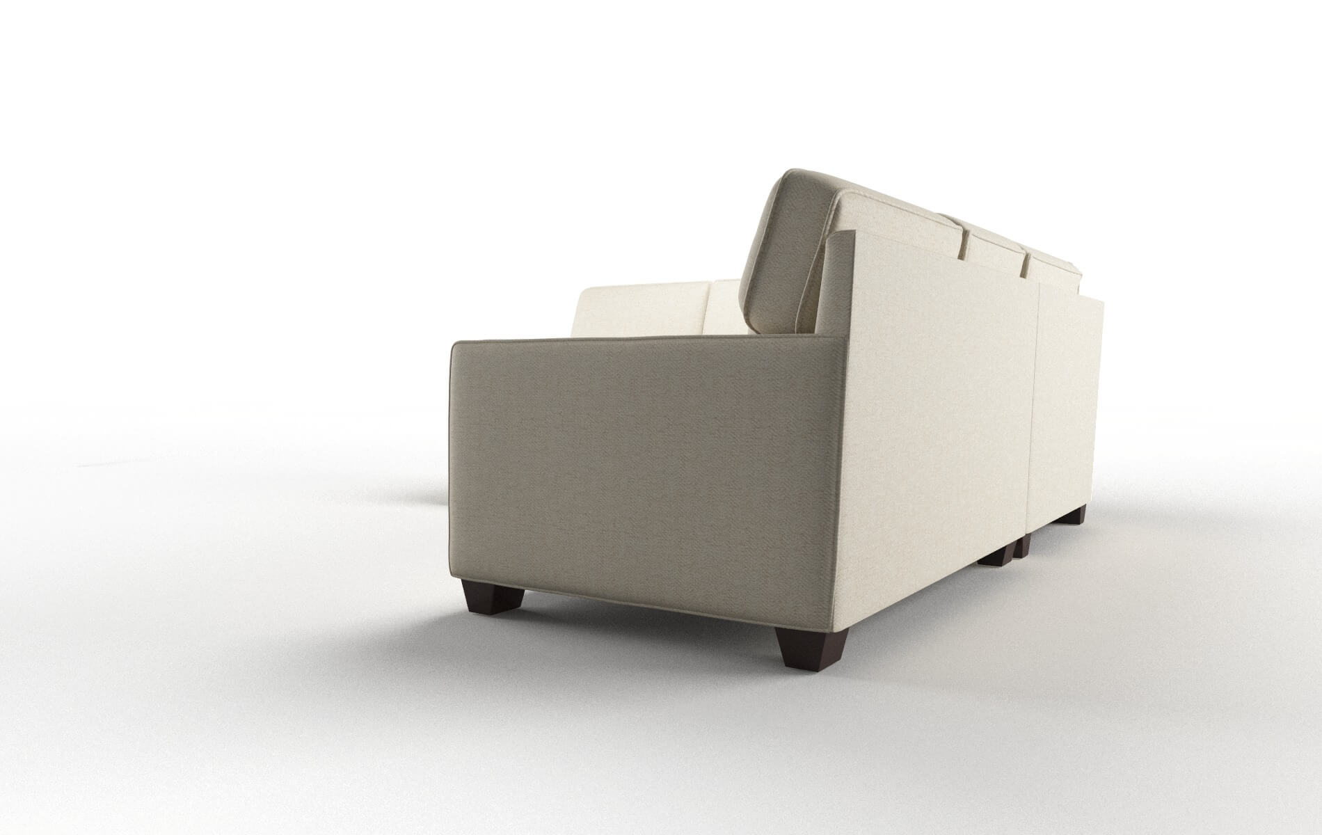 Chicago Malibu Sand Sectional espresso legs 4