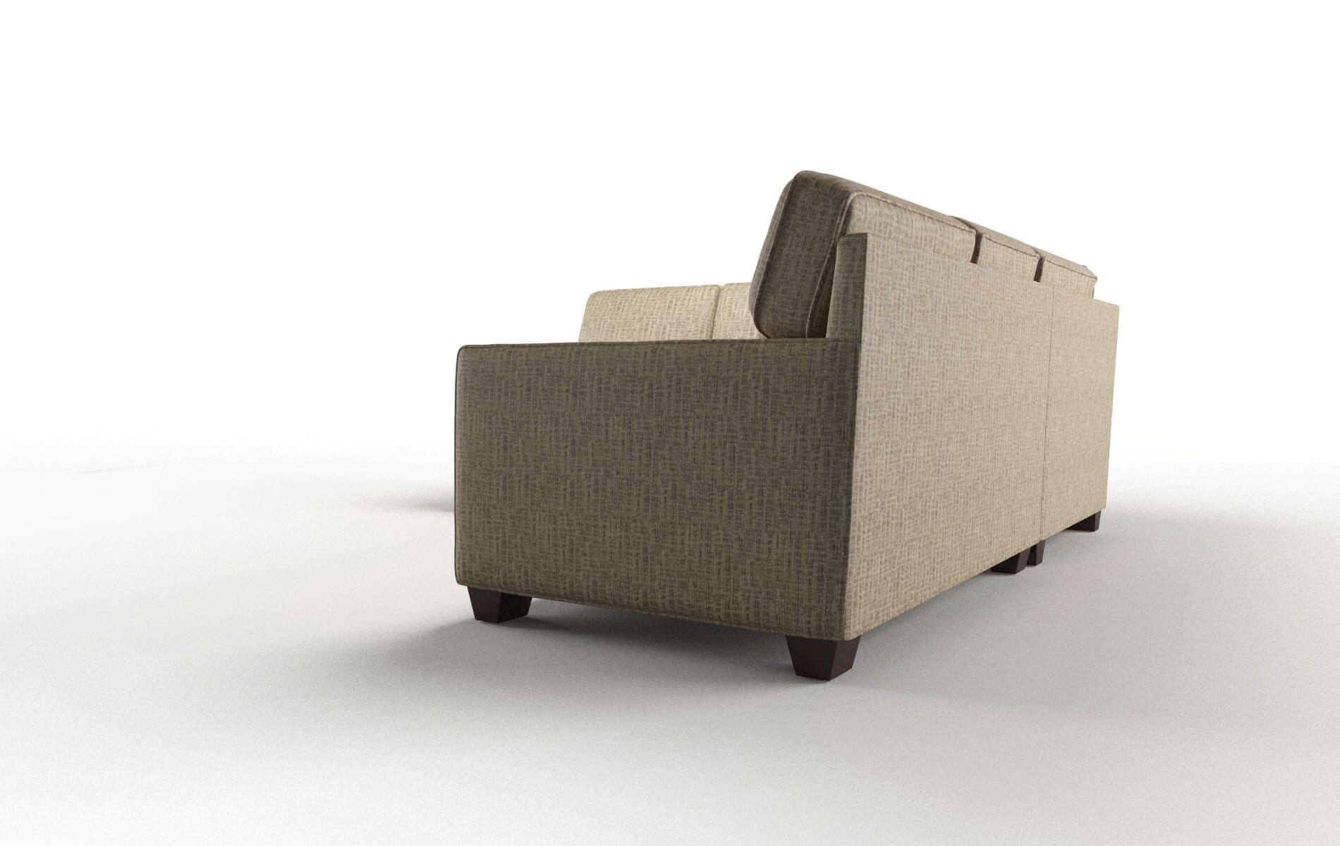 Chicago Marcy Camel Sectional espresso legs 4