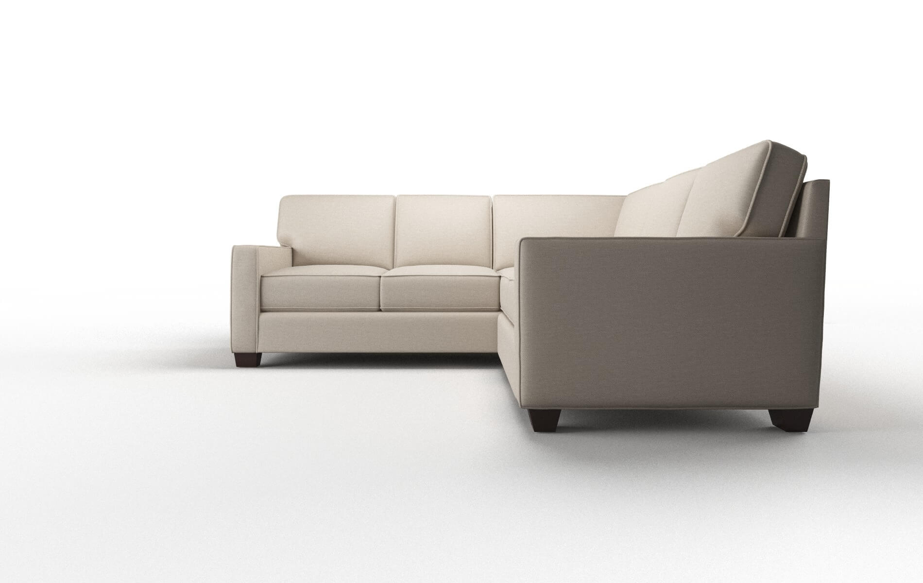 Chicago Naples Almond Sectional espresso legs 5