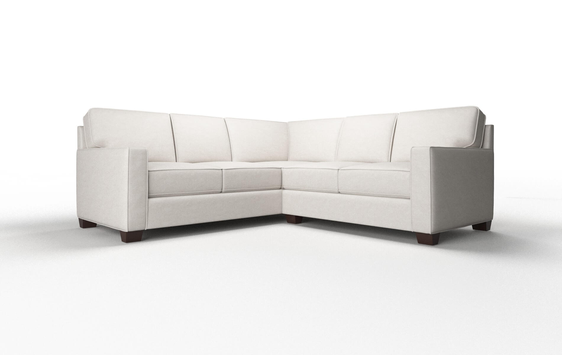 Chicago Noble Grey Sectional espresso legs 1