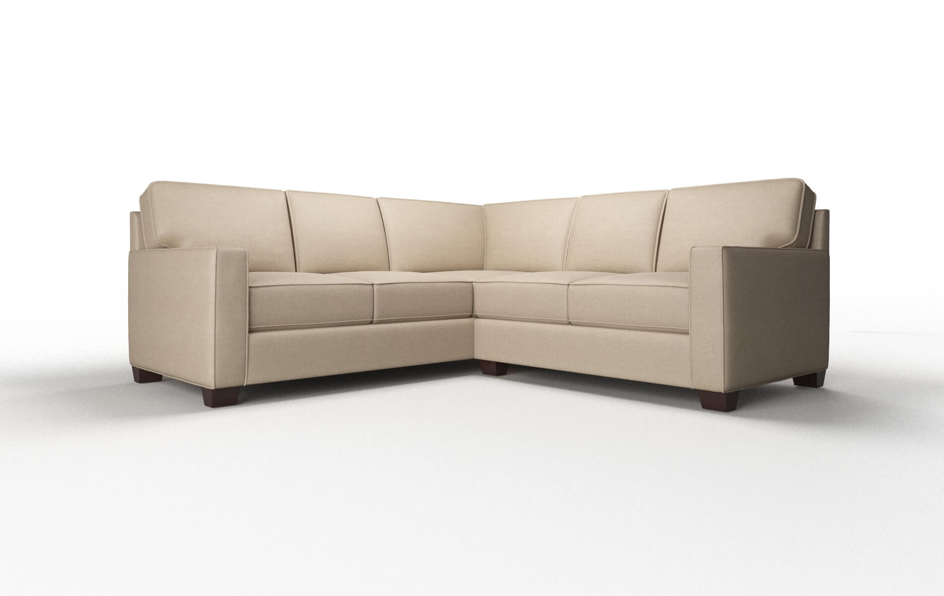 Chicago Oakley Taupe Sectional espresso legs 1