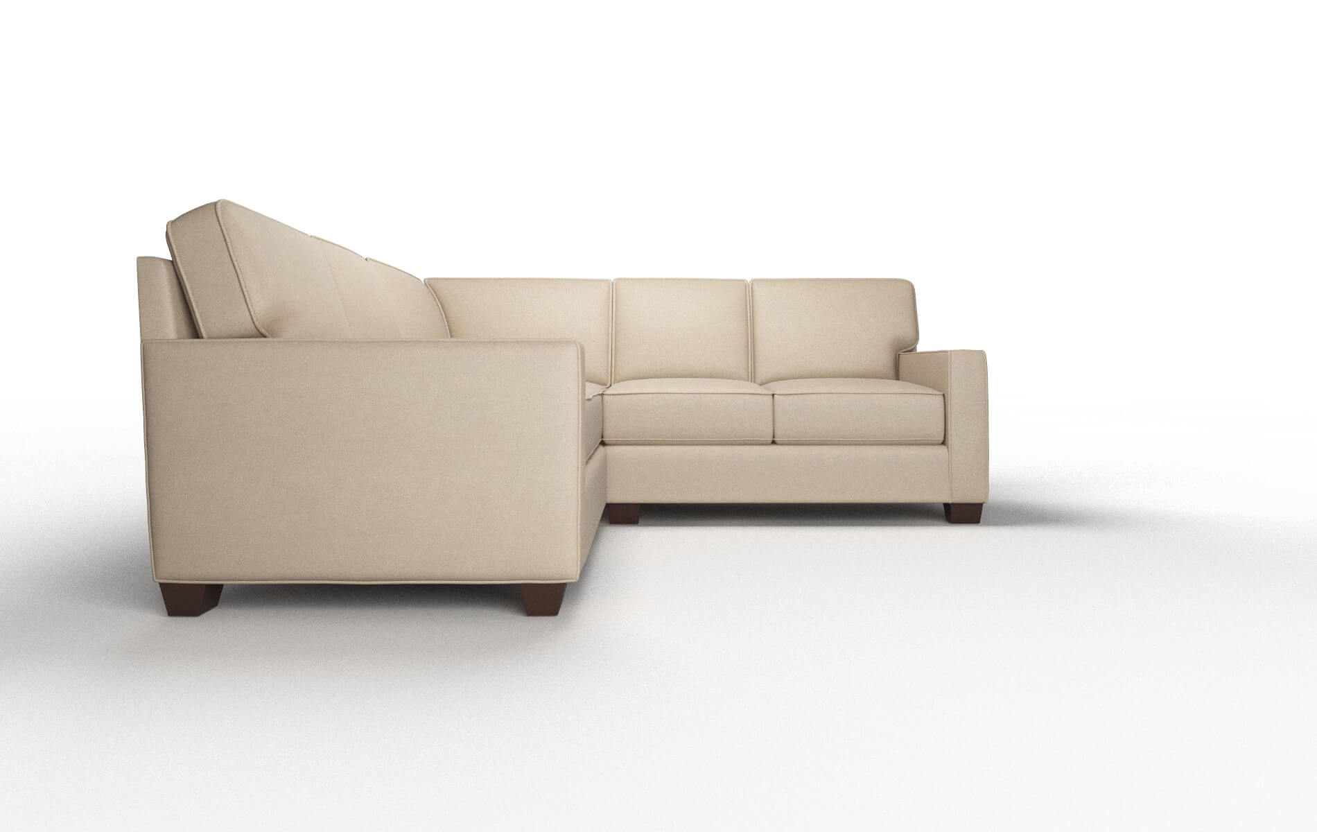 Chicago Oakley Taupe Sectional espresso legs 2