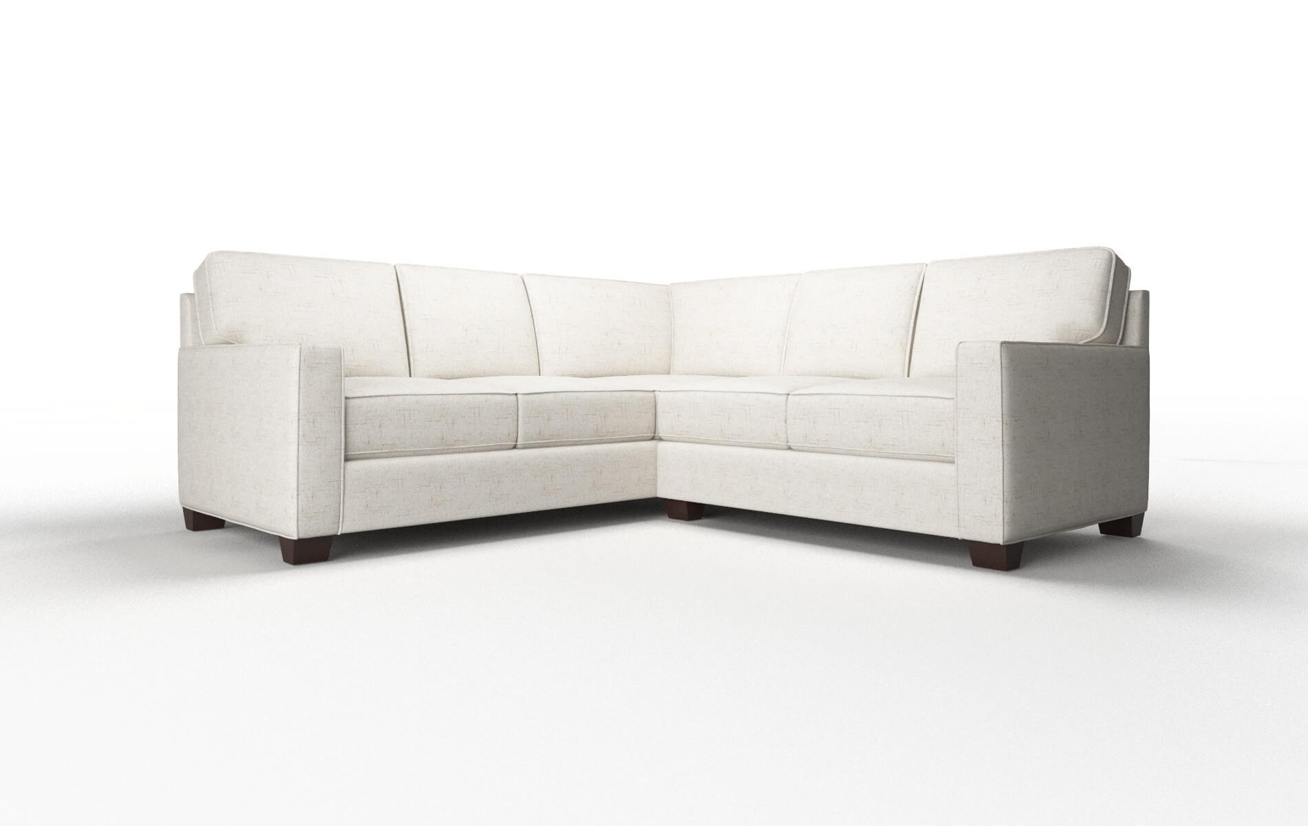 Chicago Oceanside Natural Sectional espresso legs