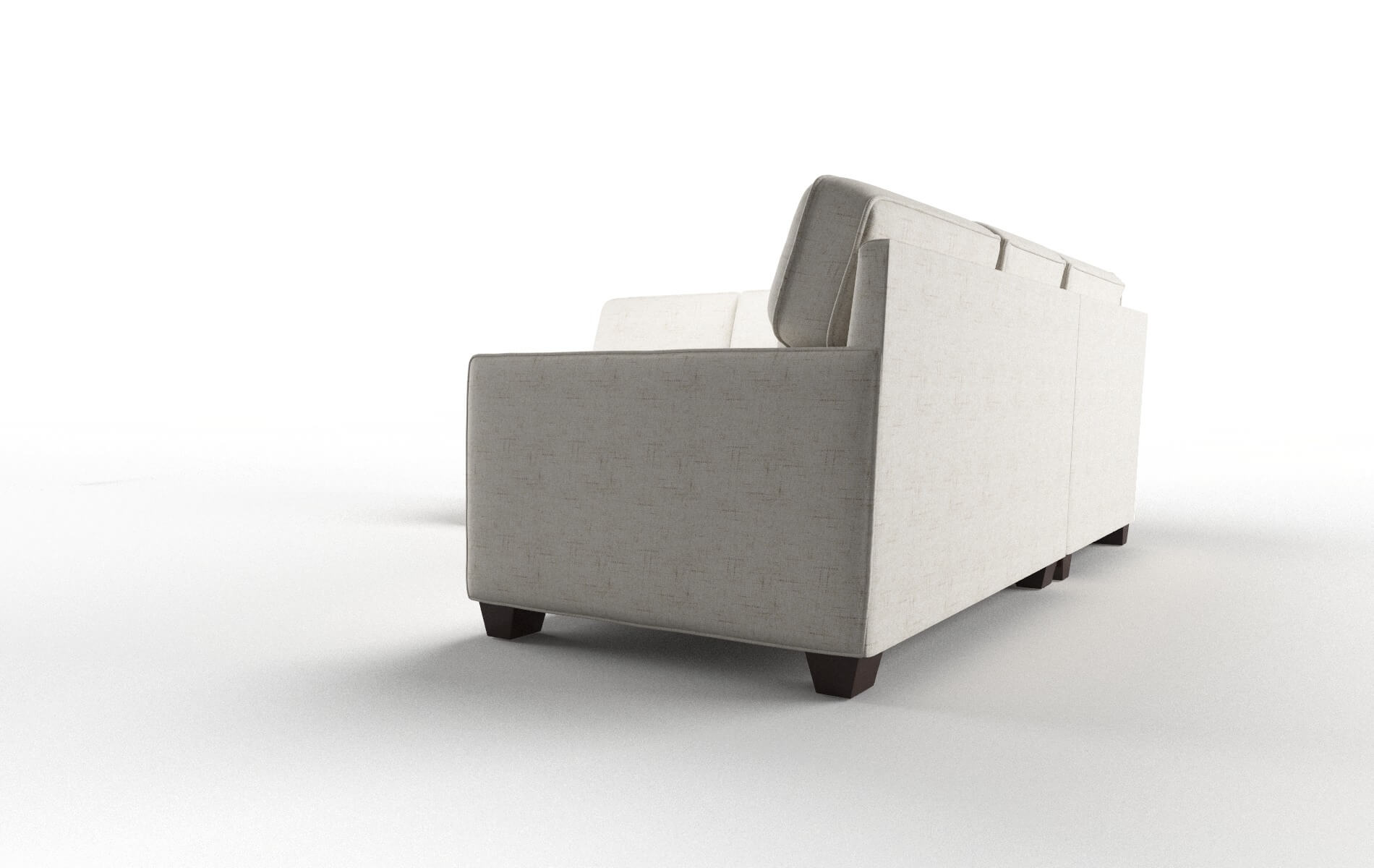 Chicago Oceanside Natural Sectional espresso legs 4