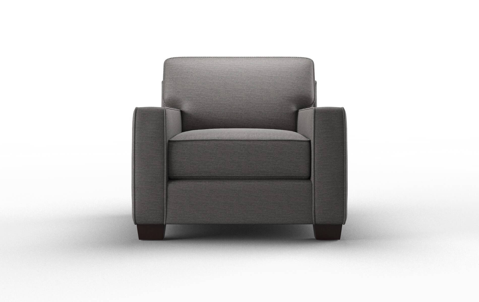 Chicago Oscar Charcoal Chair espresso legs 1