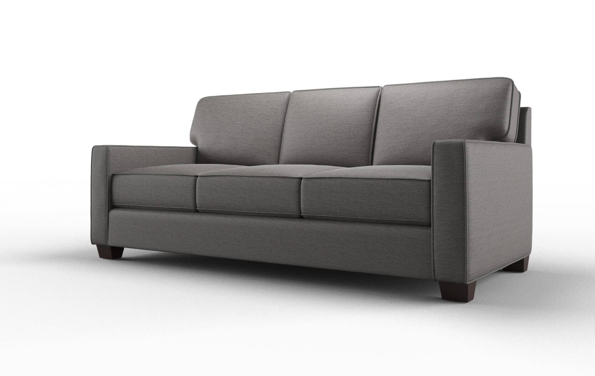 Chicago Oscar Charcoal Sofa espresso legs 4