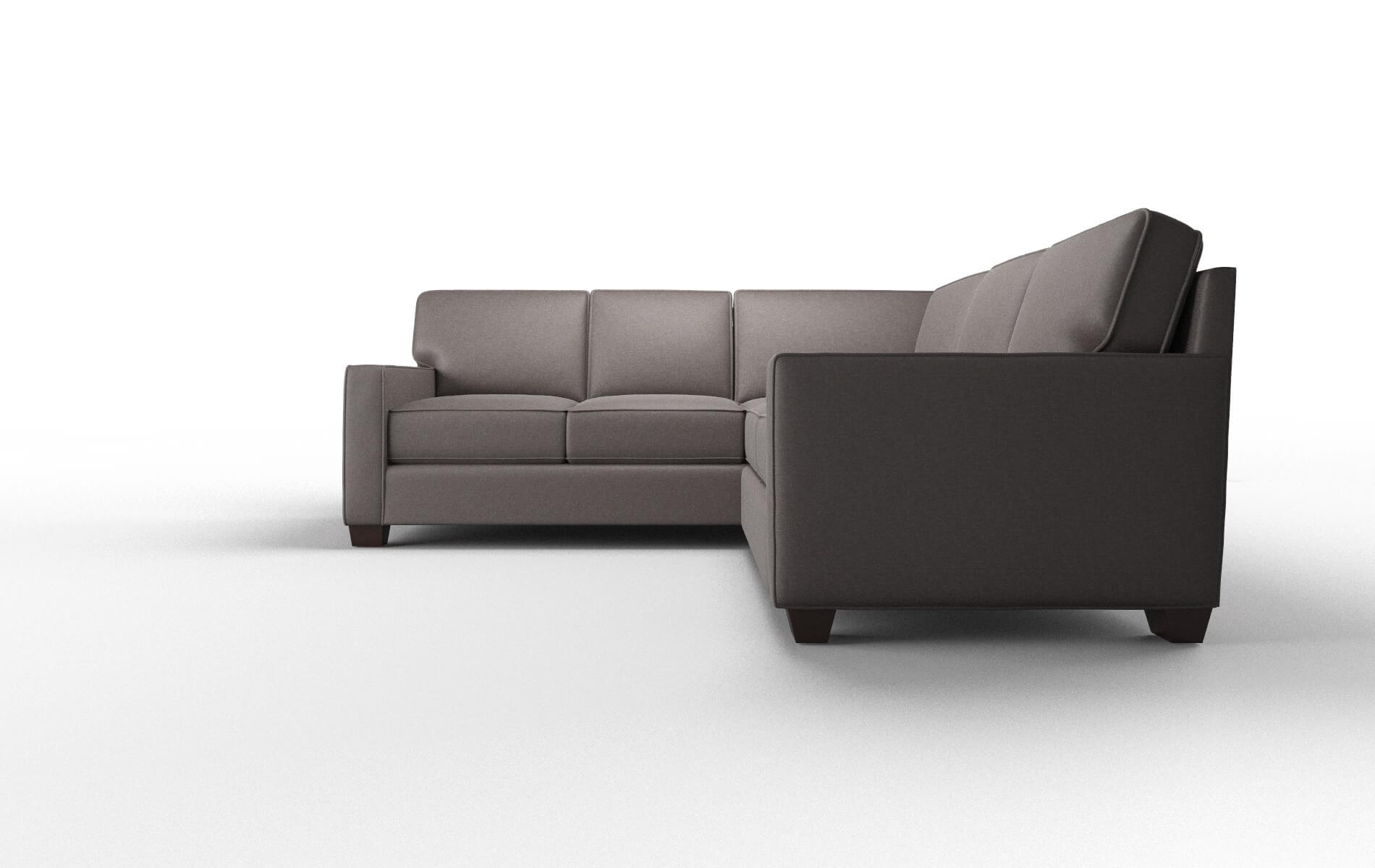 Chicago Oscar Chocolate Sectional espresso legs 5
