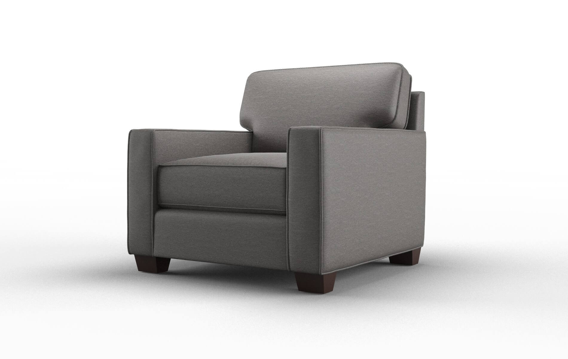 Chicago Oscar Grey Chair espresso legs 4
