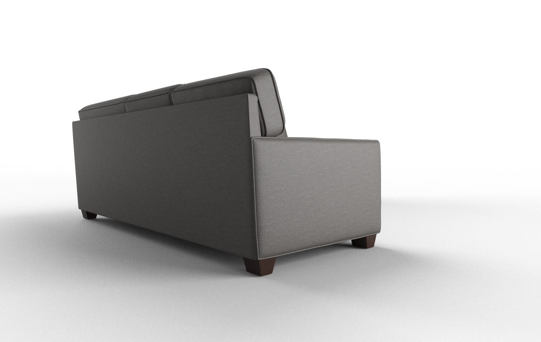 Chicago Oscar Grey Sectional espresso legs 3