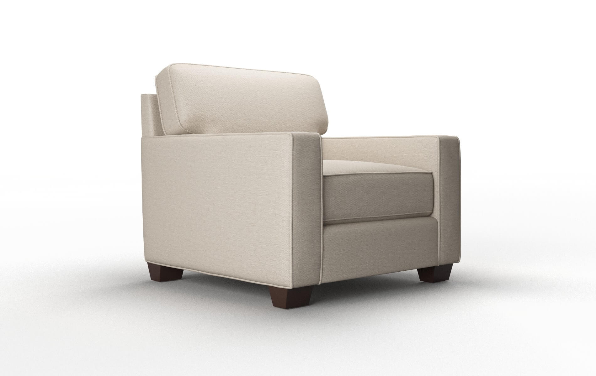 Chicago Oscar Linen Chair espresso legs 2