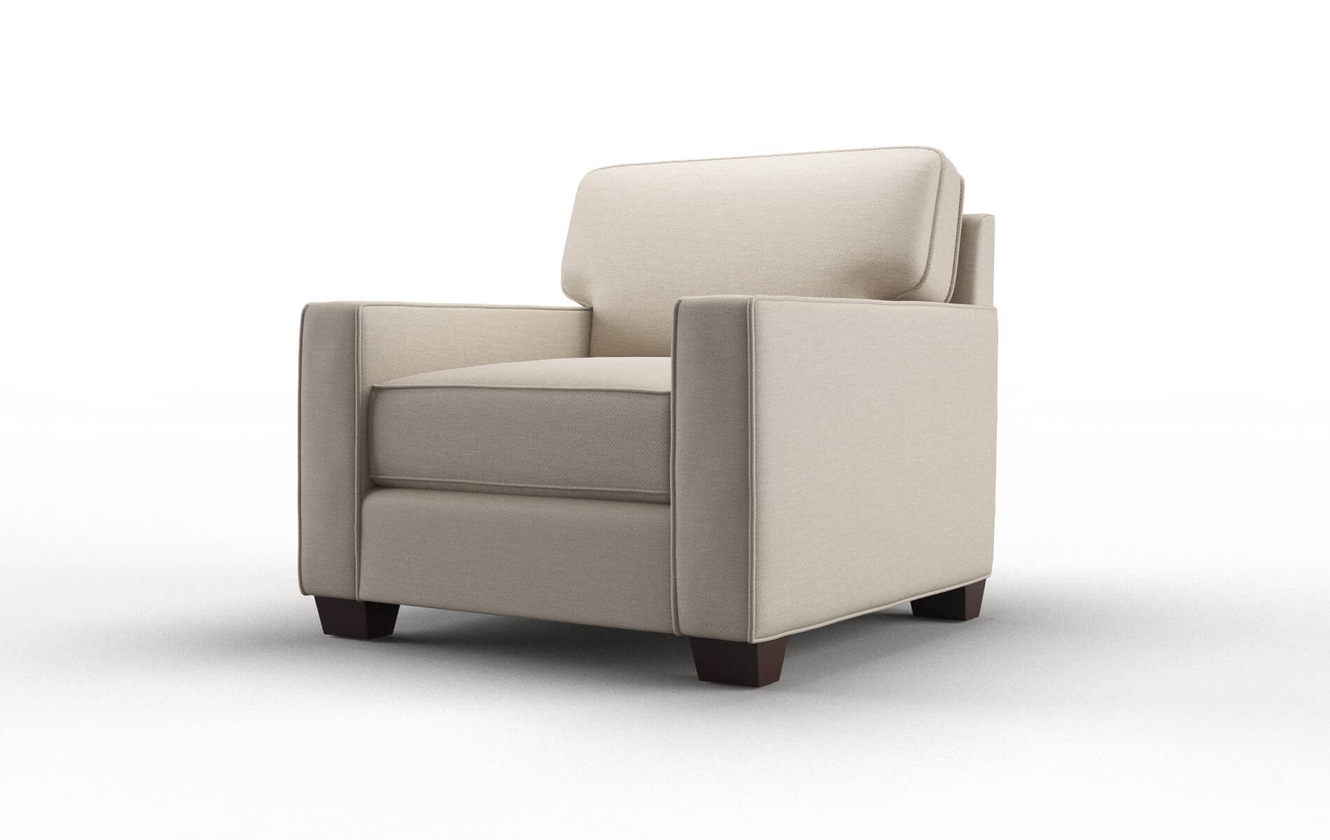 Chicago Oscar Linen Chair espresso legs 4