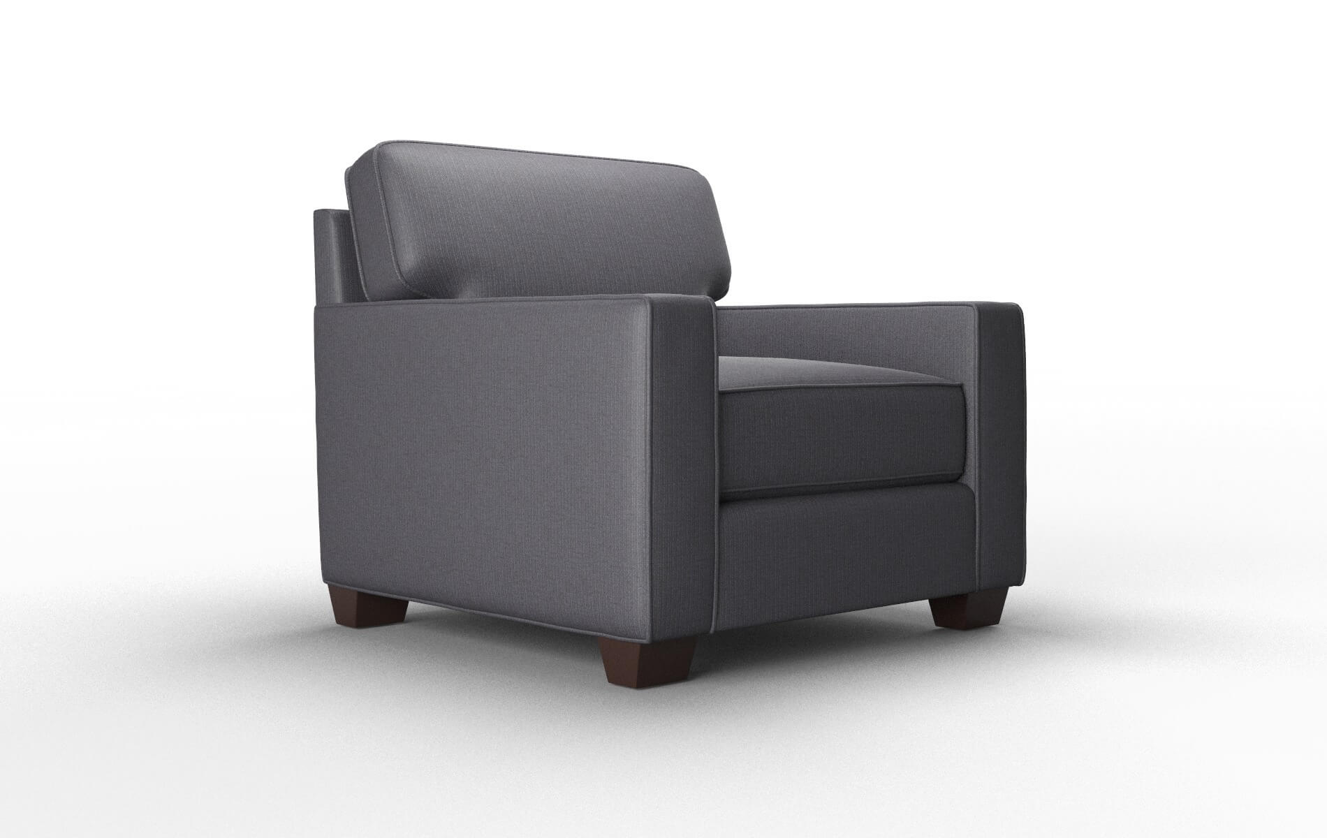 Chicago Parker Charcoal Chair espresso legs 2