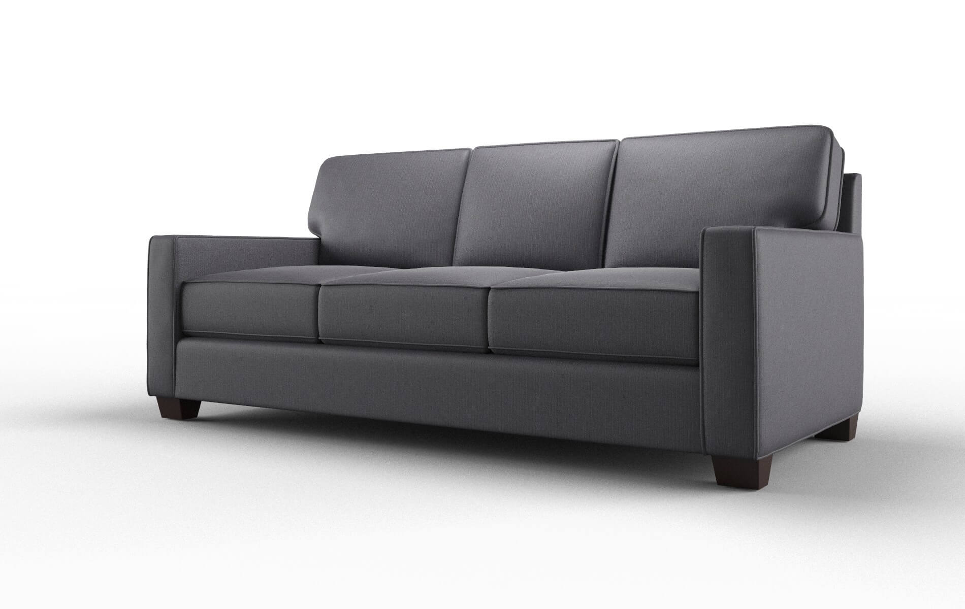 Chicago Parker Charcoal Sofa espresso legs 4