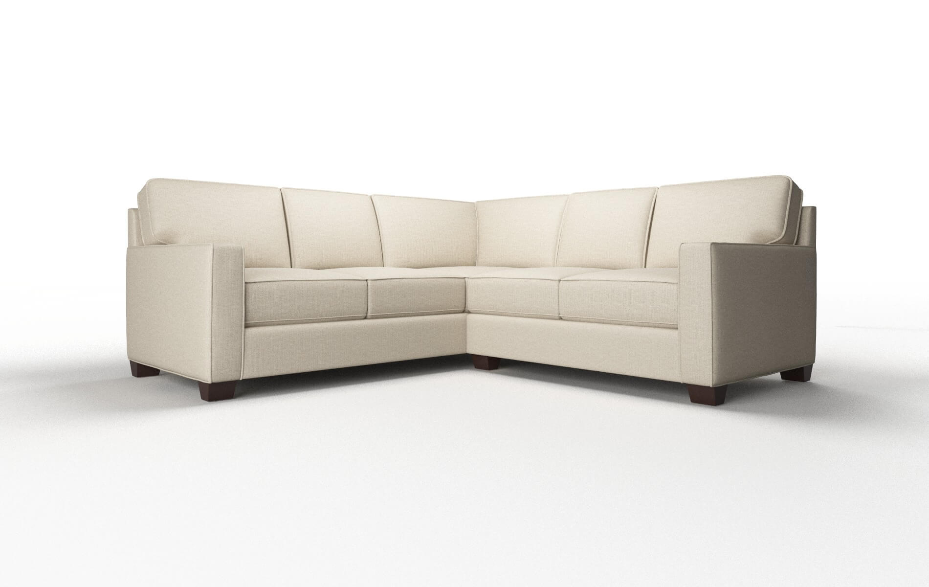 Chicago Parker linen Sectional Espresso Legs  1