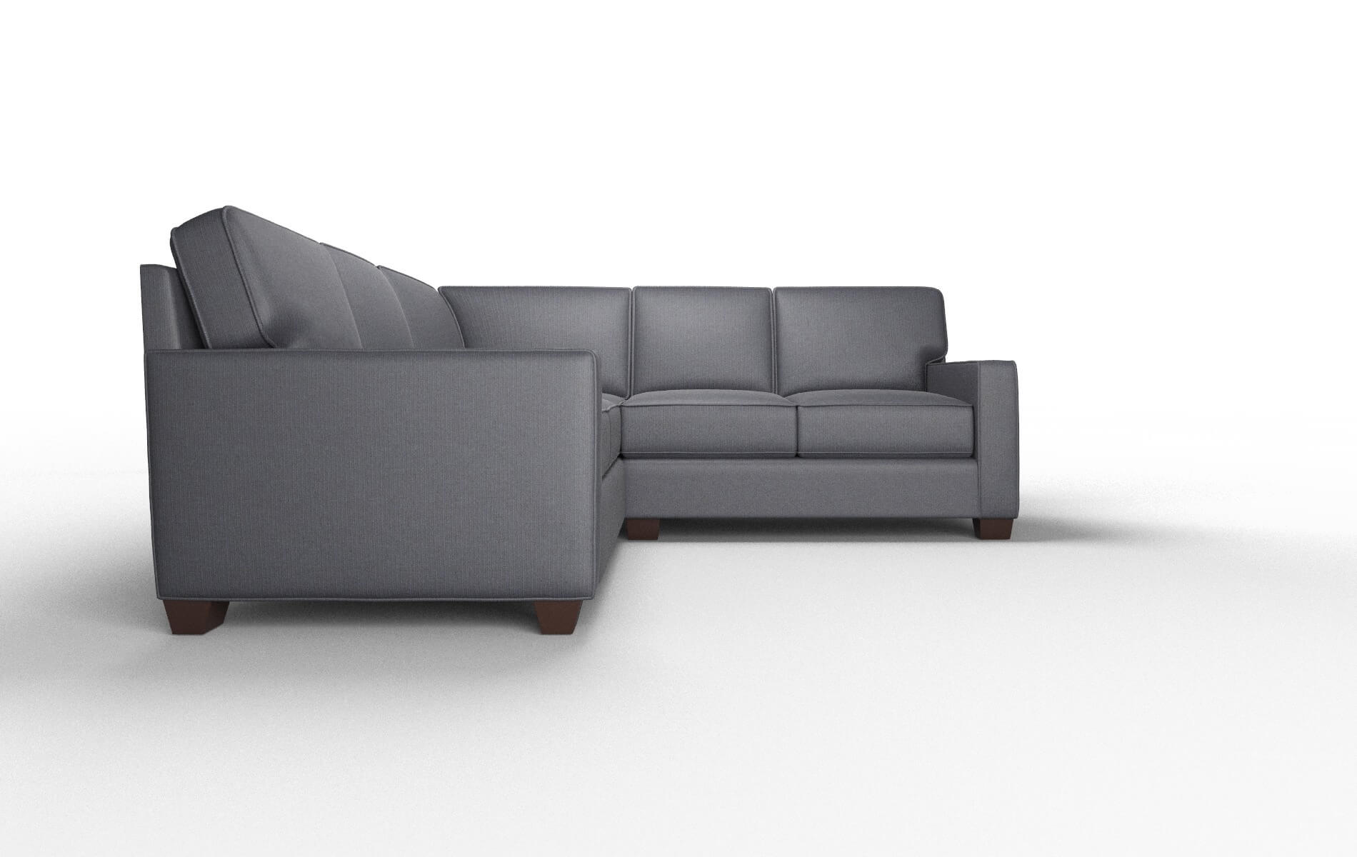 Chicago Parker Midnight Sectional espresso legs 2