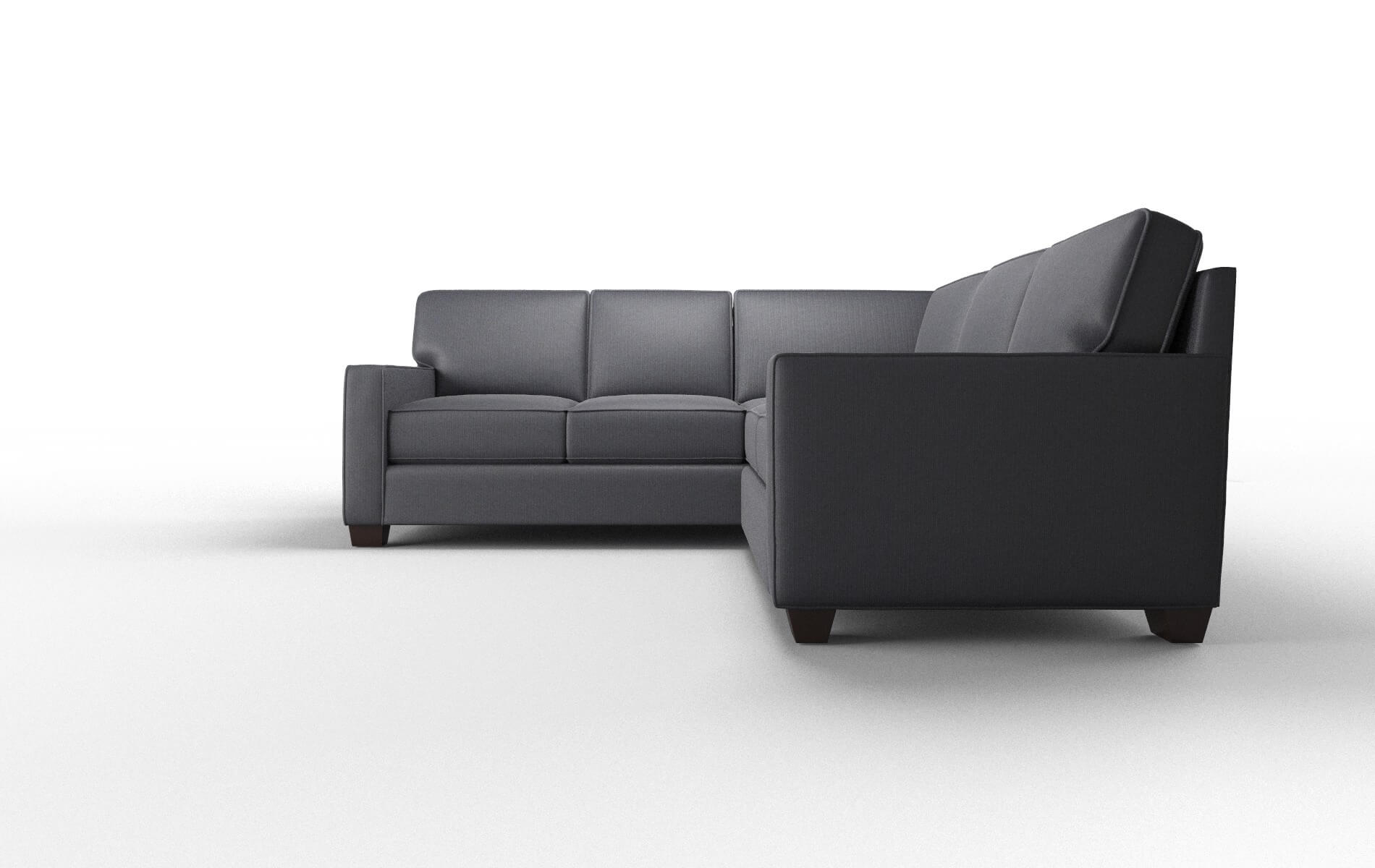 Chicago Parker Midnight Sectional espresso legs 5