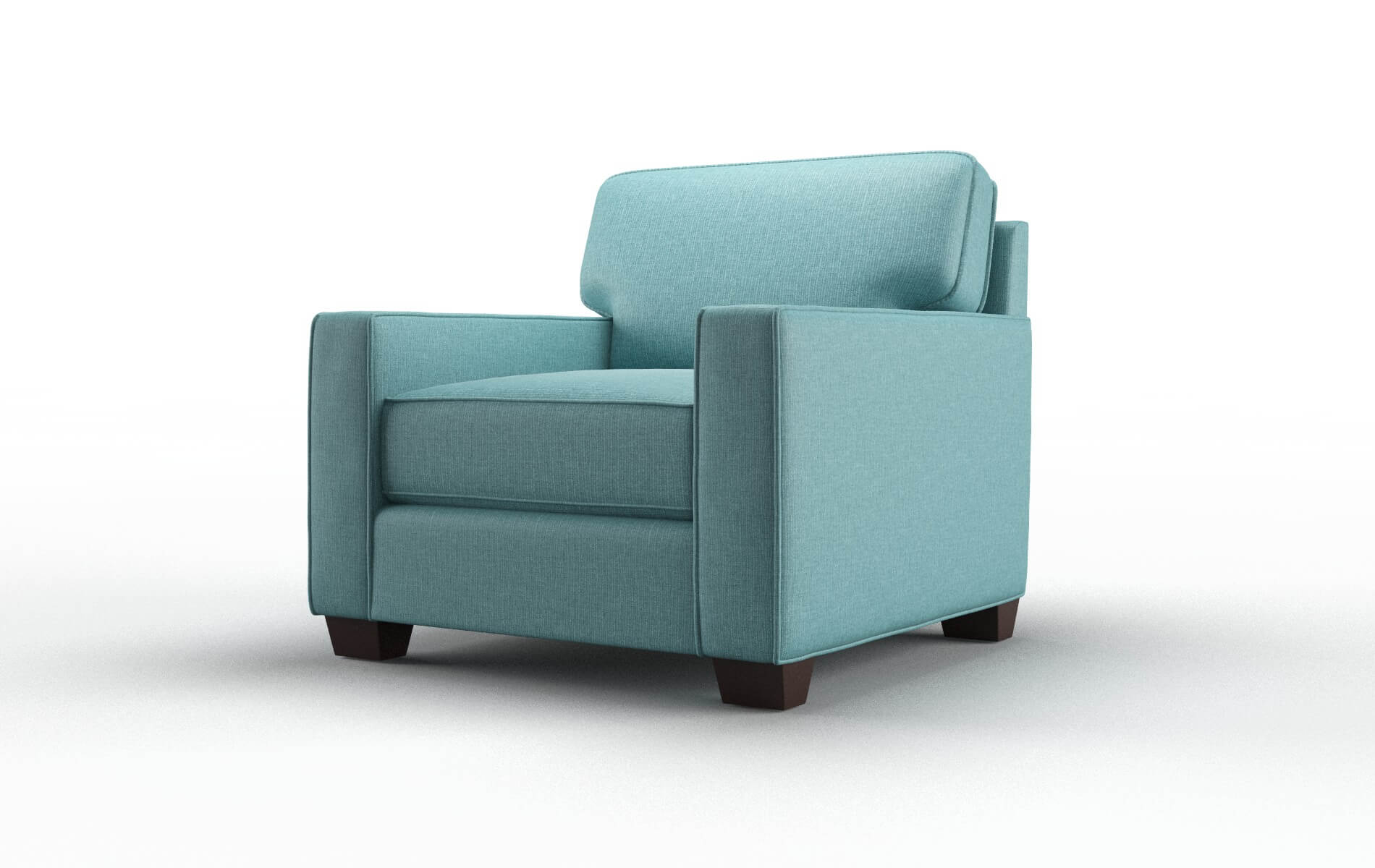 Chicago Parker Turquoise Chair espresso legs 4