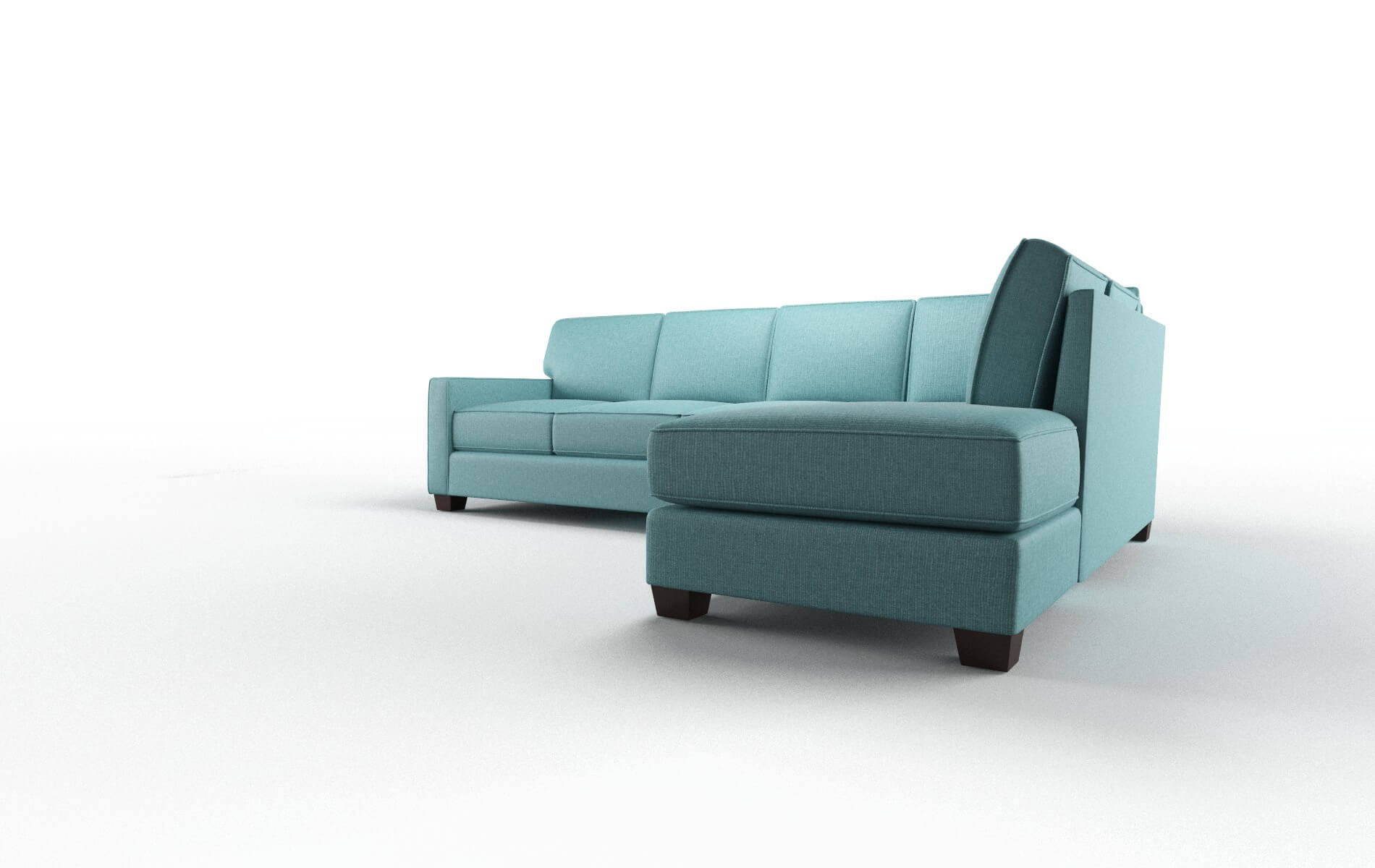 Chicago Parker Turquoise Panel espresso legs 4