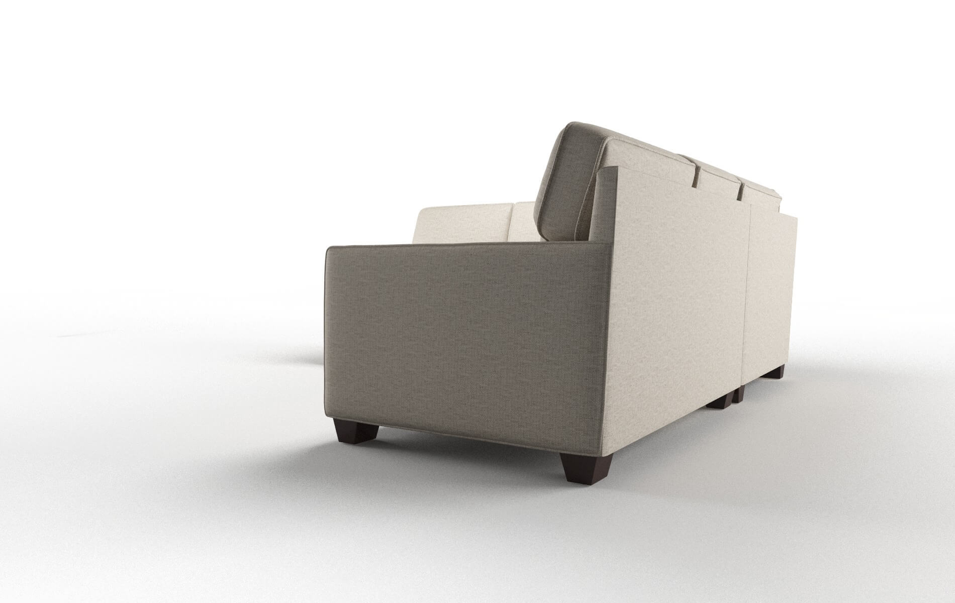 Chicago Parker Wheat Sectional espresso legs 4