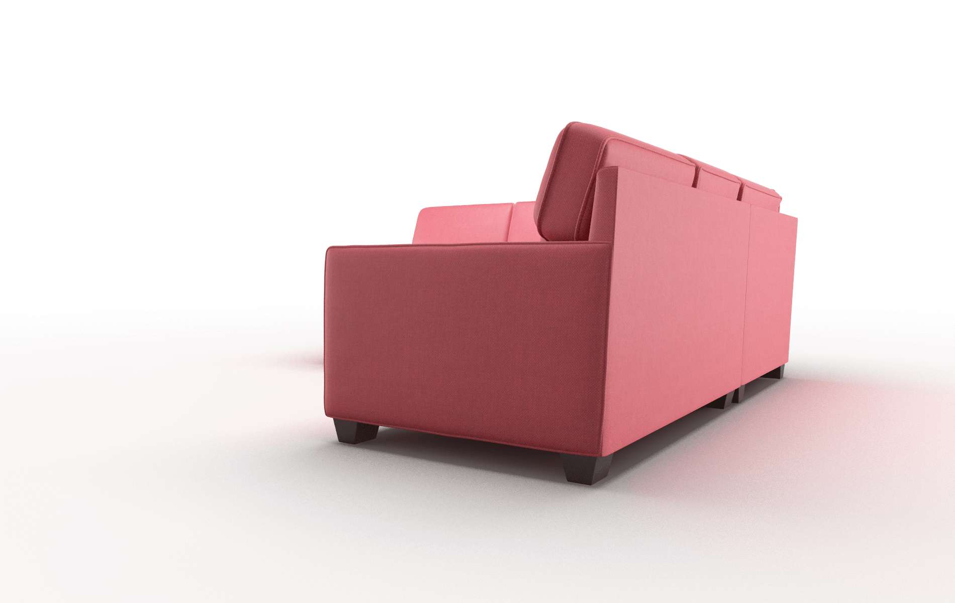Chicago Pauline Ruby Sectional espresso legs 4