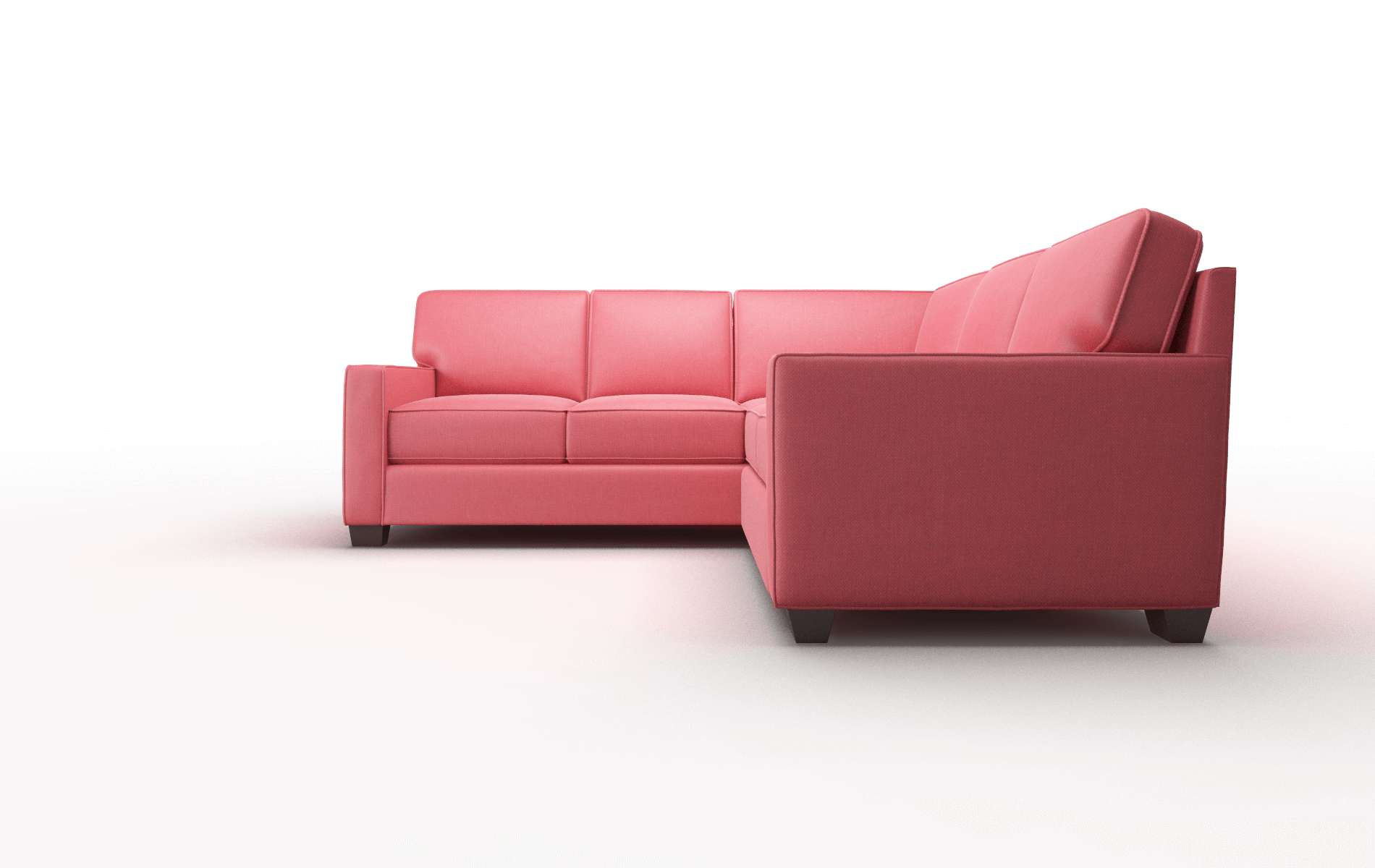 Chicago Pauline Ruby Sectional espresso legs 5