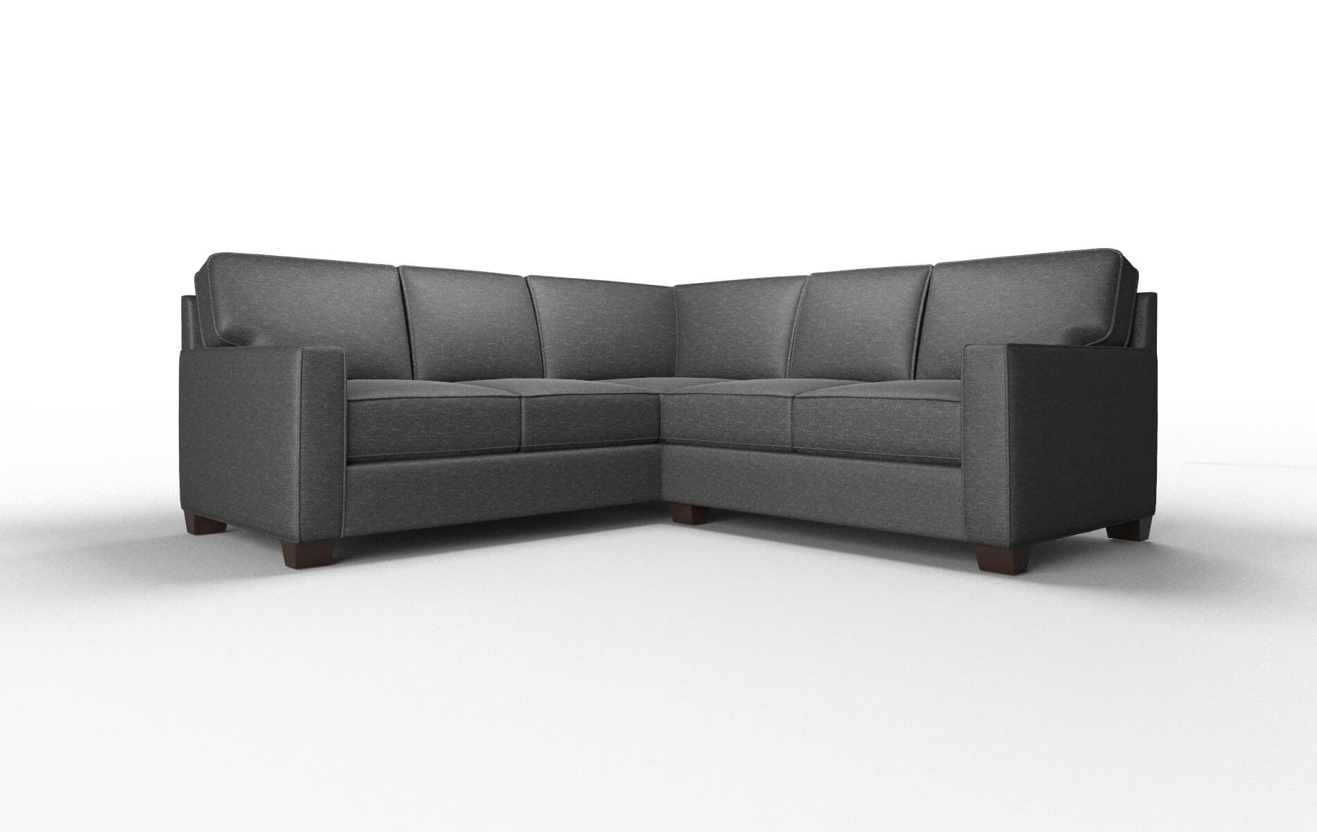 Chicago Phoenix Charcoal Sectional espresso legs 1