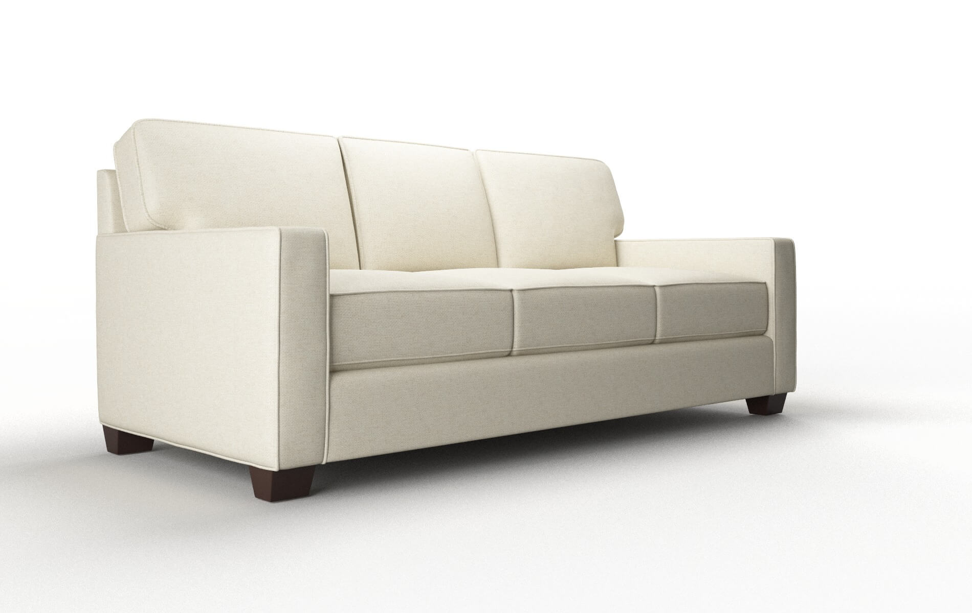 Chicago Phoenix Ivory Sofa espresso legs 2
