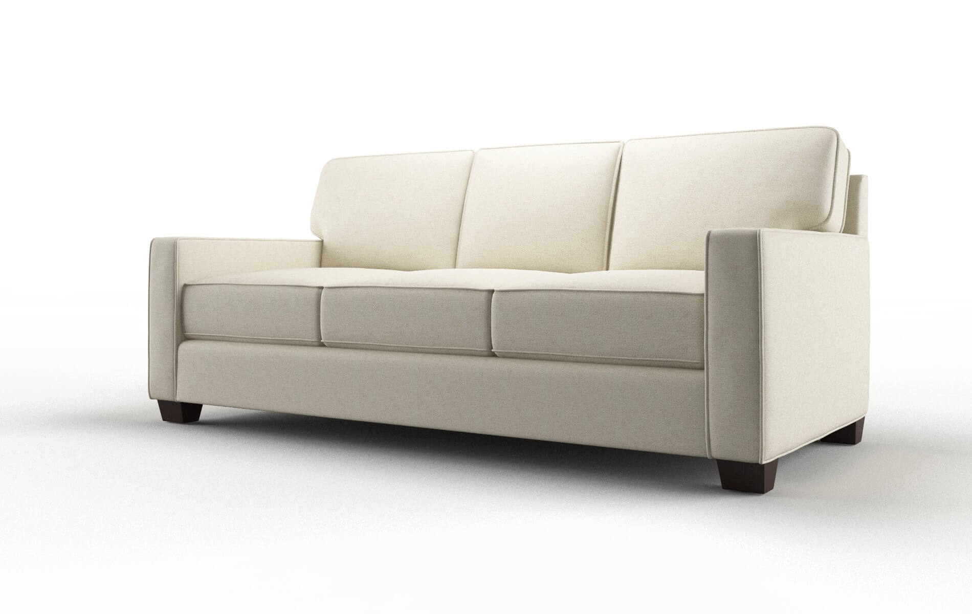 Chicago Phoenix Ivory Sofa espresso legs 4